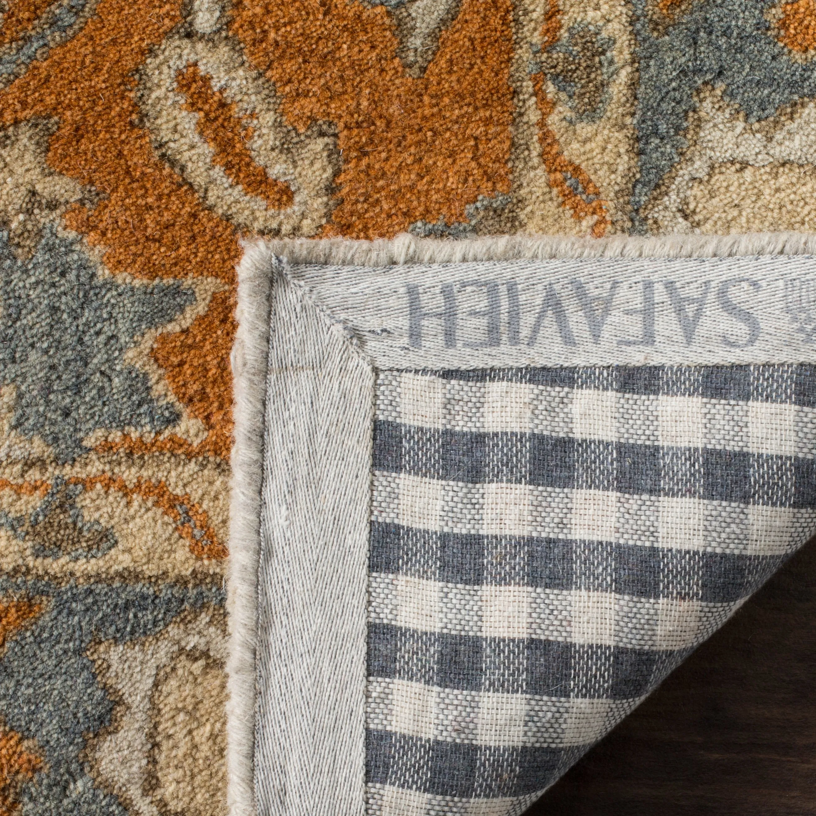 SAFAVIEH Handmade Heritage Seaflora Traditional Oriental Wool Rug