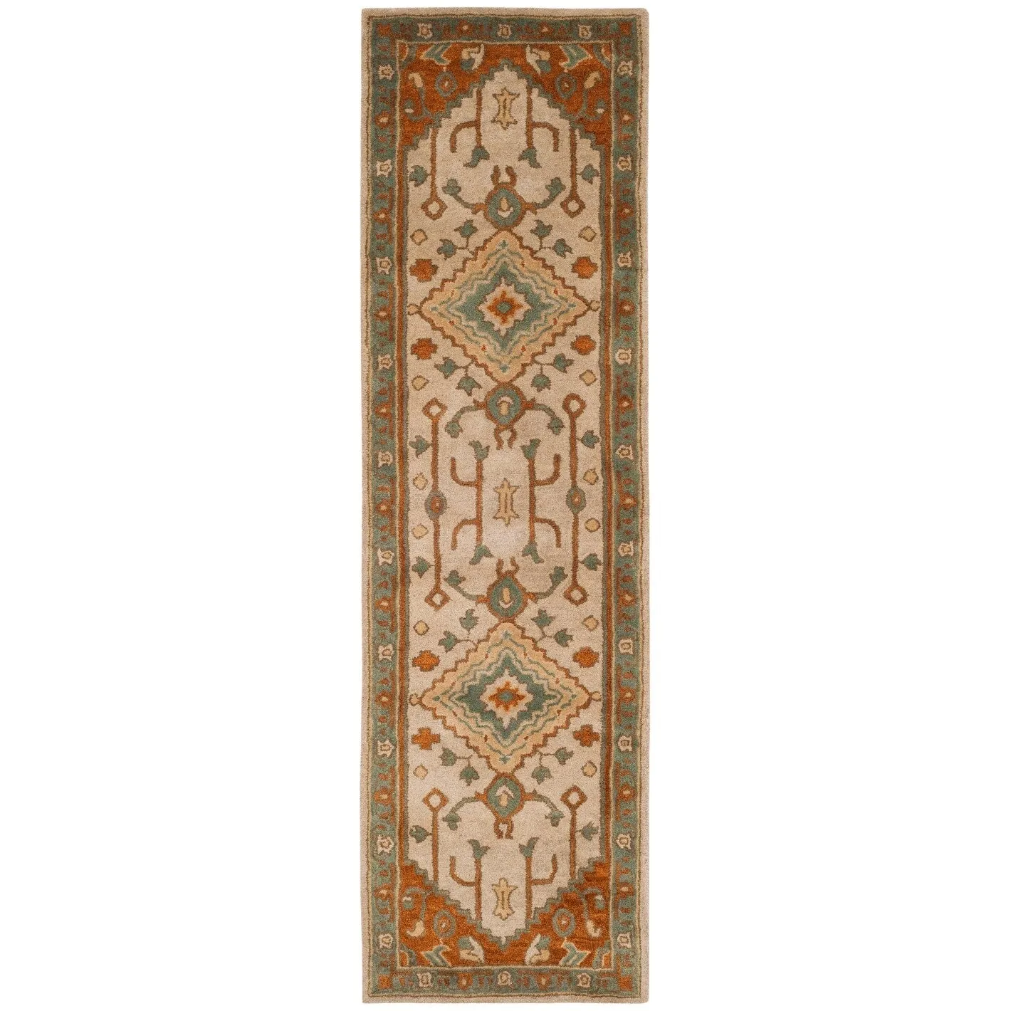 SAFAVIEH Handmade Heritage Seaflora Traditional Oriental Wool Rug