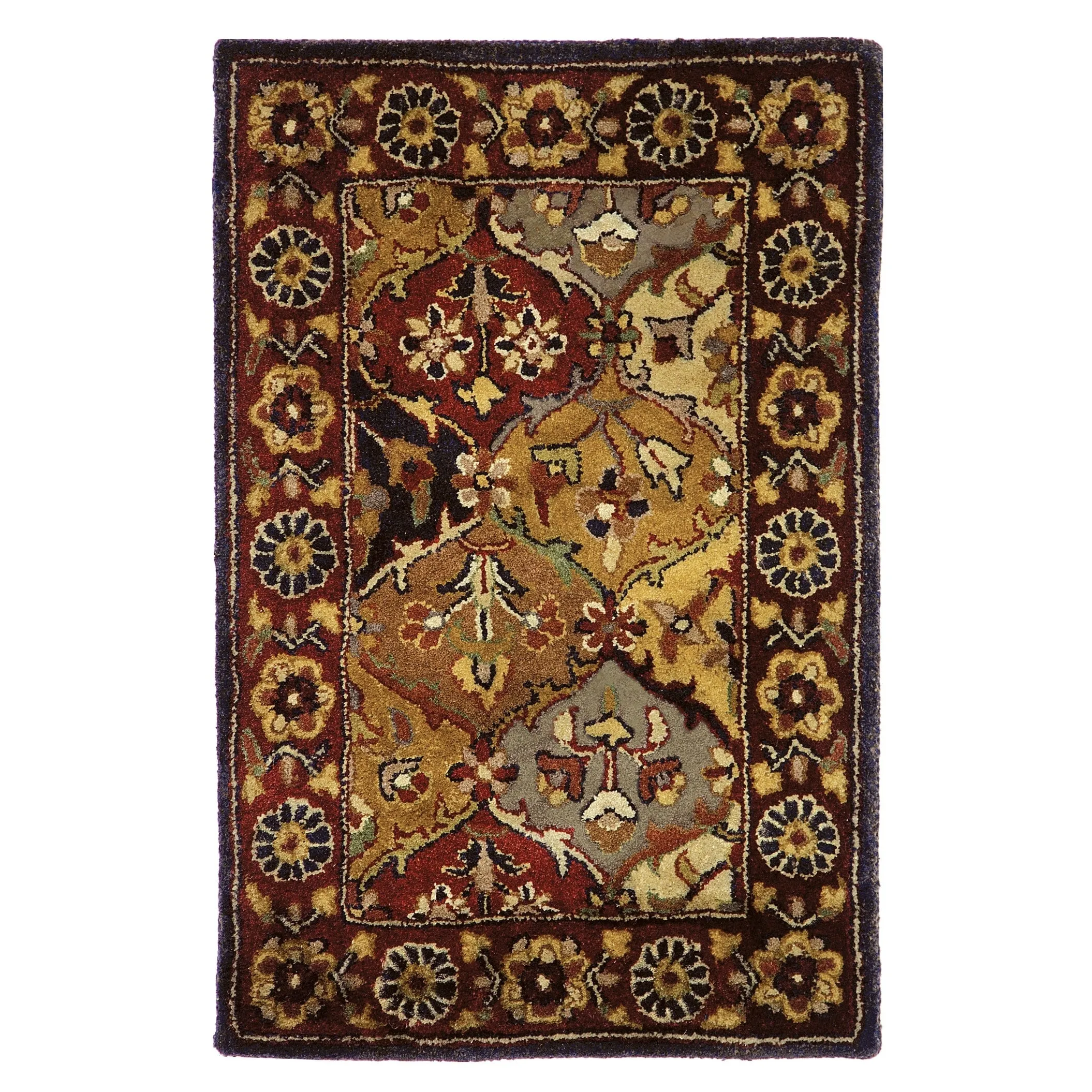 SAFAVIEH Handmade Heritage Square Knot Traditional Oriental Wool Rug