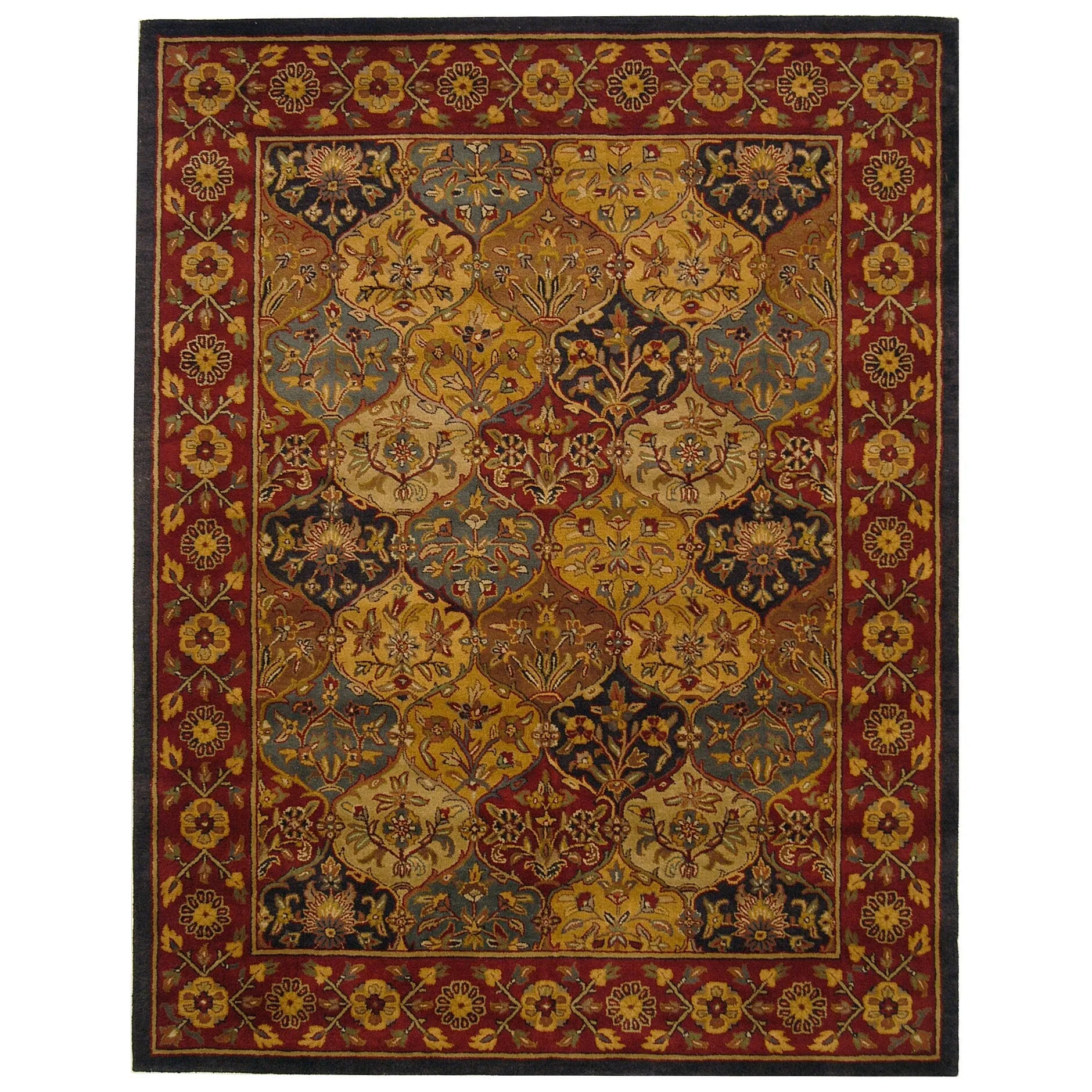 SAFAVIEH Handmade Heritage Square Knot Traditional Oriental Wool Rug