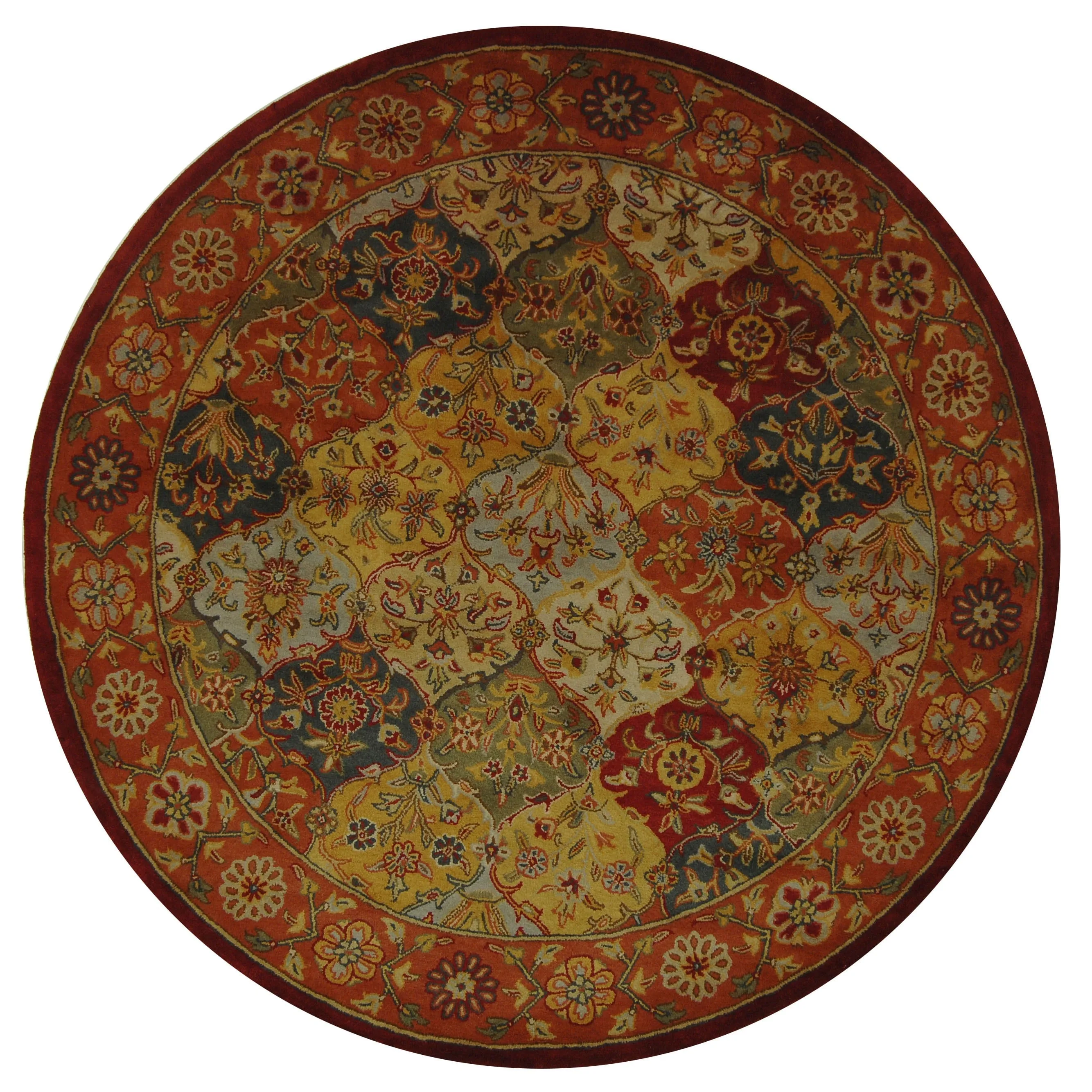 SAFAVIEH Handmade Heritage Square Knot Traditional Oriental Wool Rug