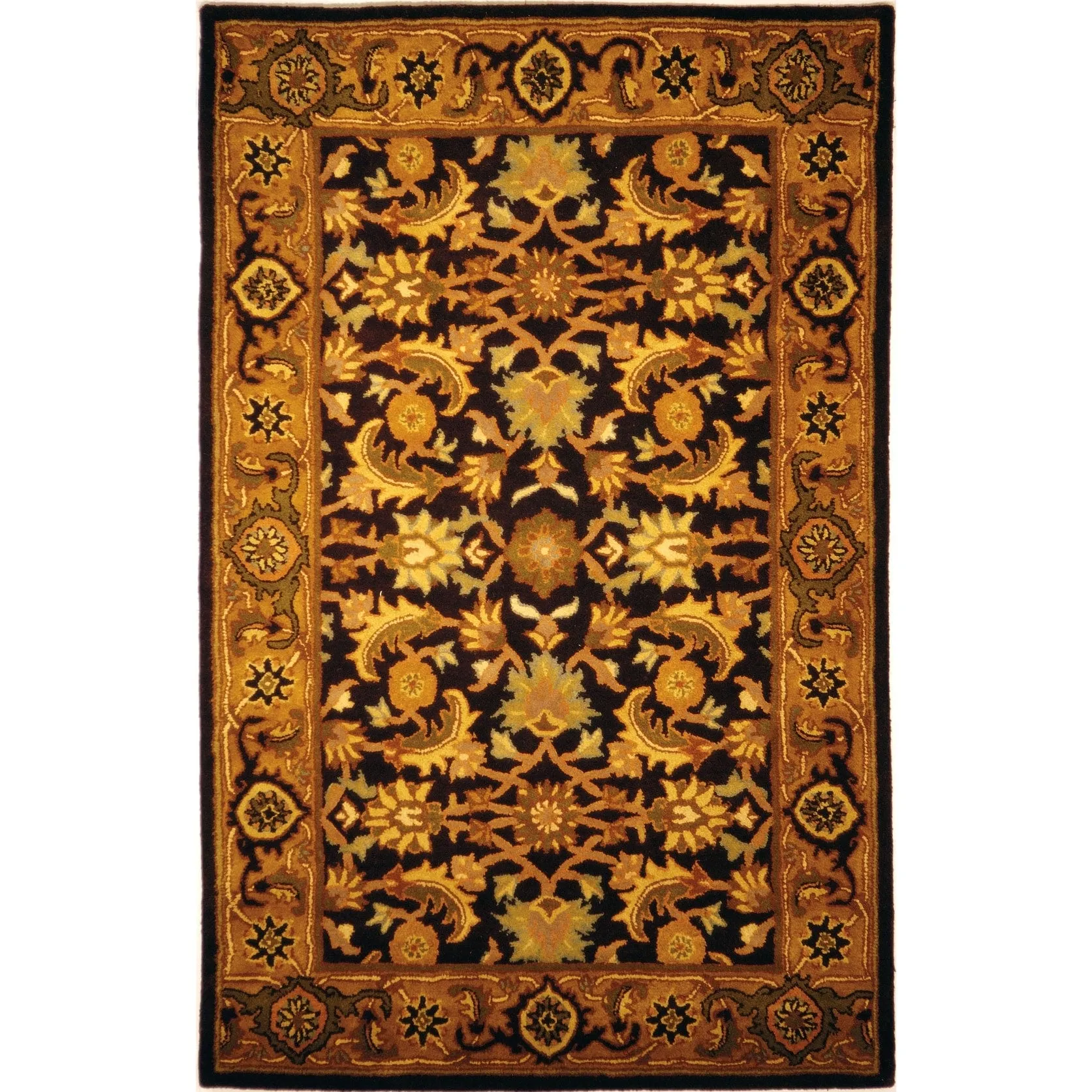 SAFAVIEH Handmade Heritage Square Knot Traditional Oriental Wool Rug