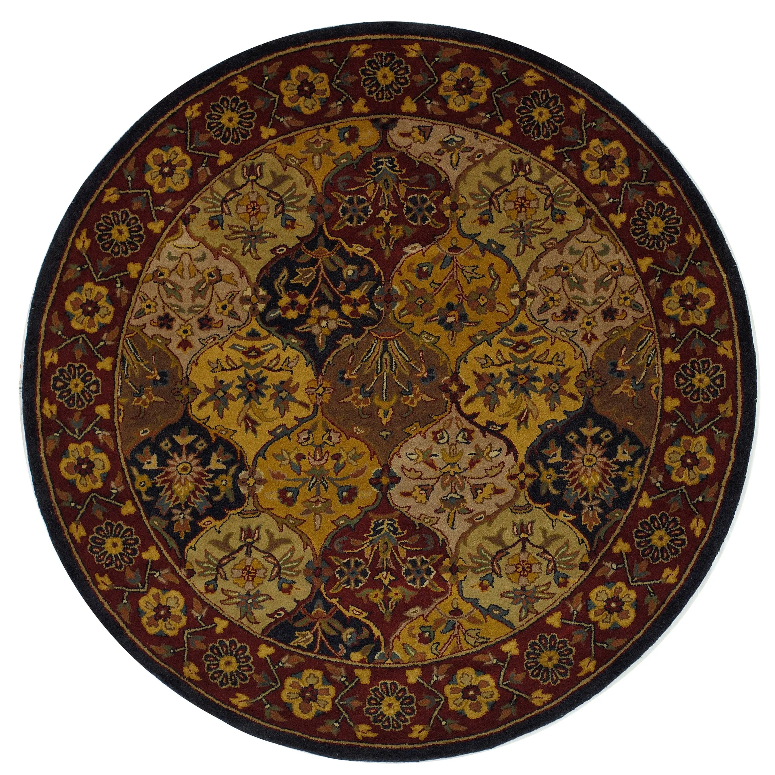 SAFAVIEH Handmade Heritage Square Knot Traditional Oriental Wool Rug