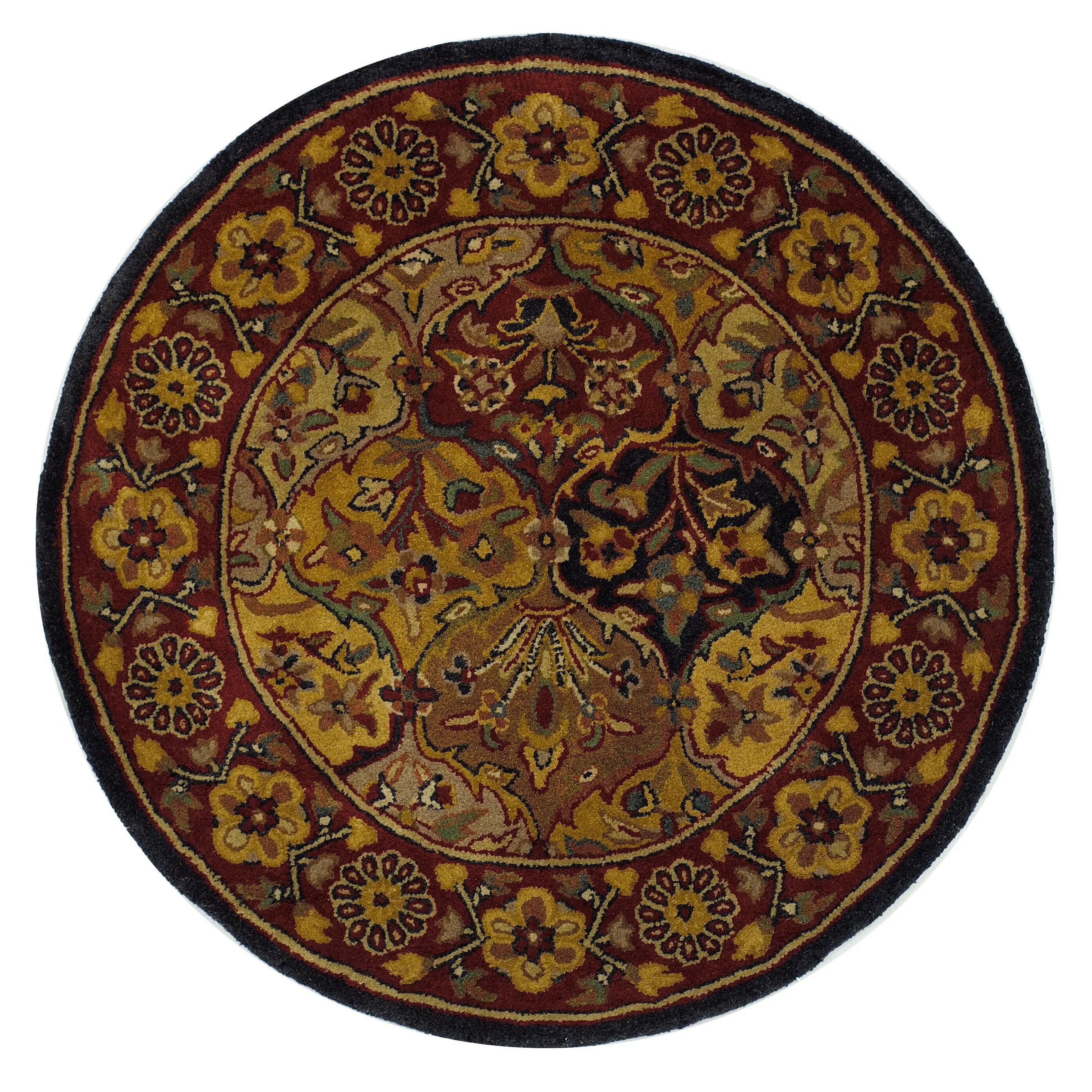 SAFAVIEH Handmade Heritage Square Knot Traditional Oriental Wool Rug