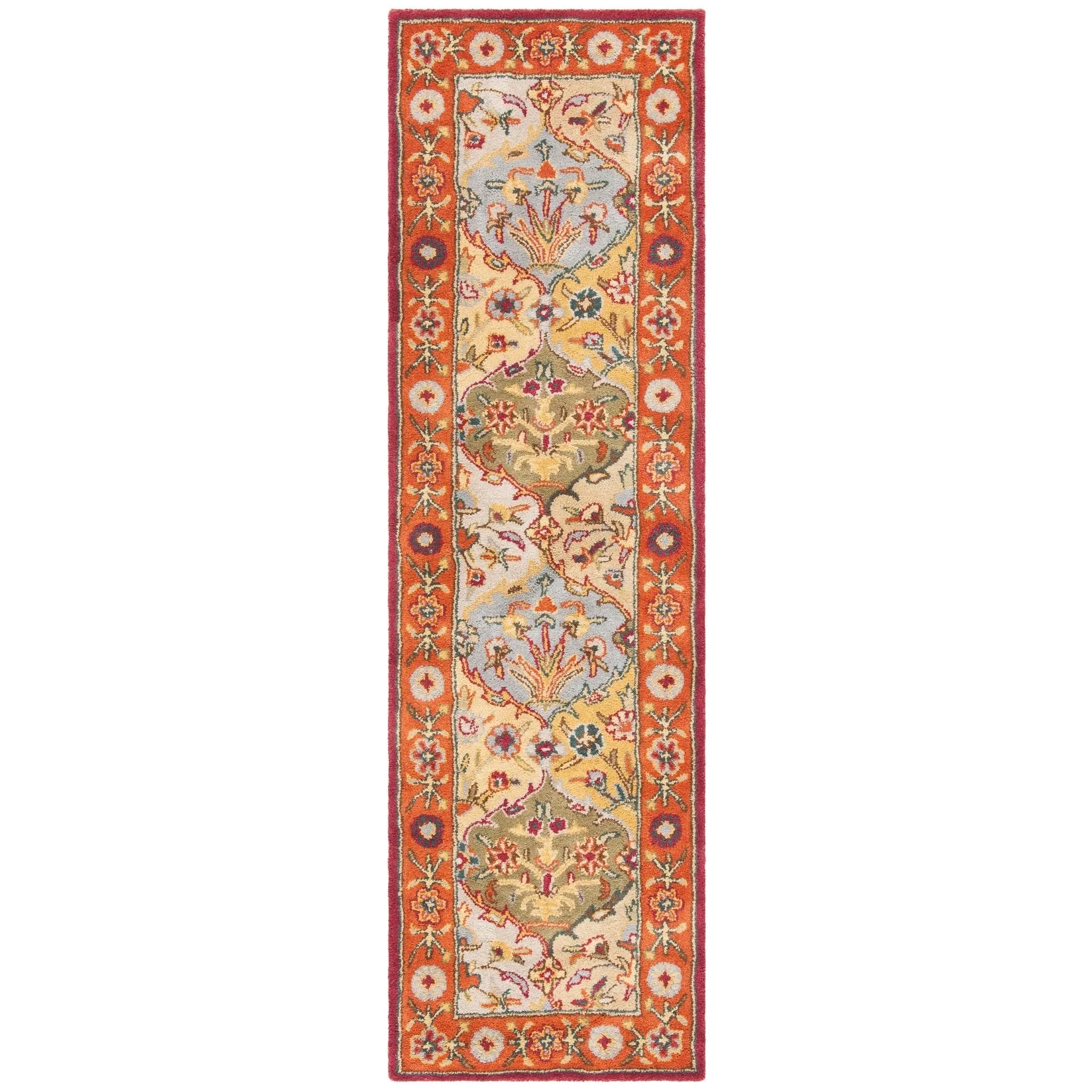 SAFAVIEH Handmade Heritage Square Knot Traditional Oriental Wool Rug