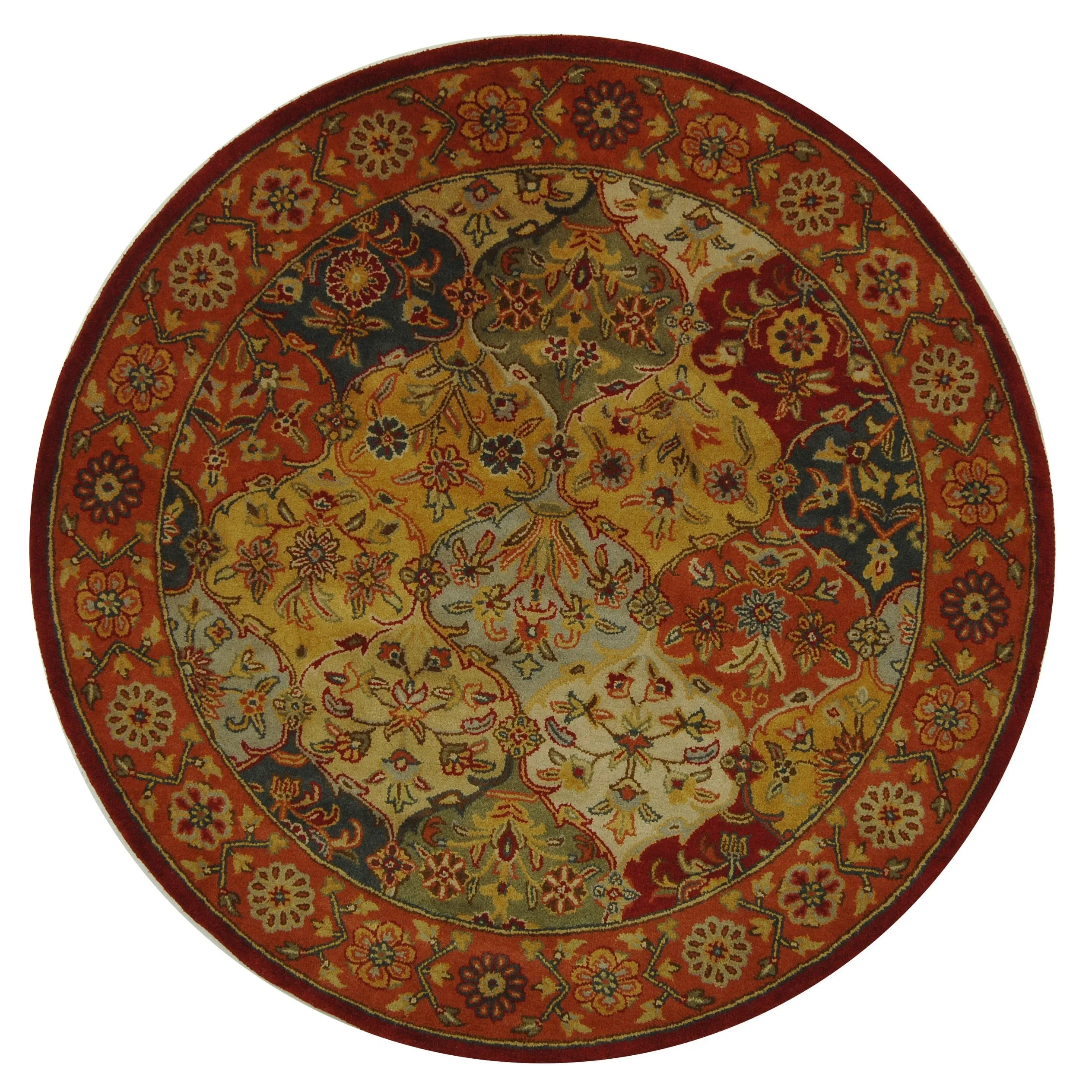 SAFAVIEH Handmade Heritage Square Knot Traditional Oriental Wool Rug