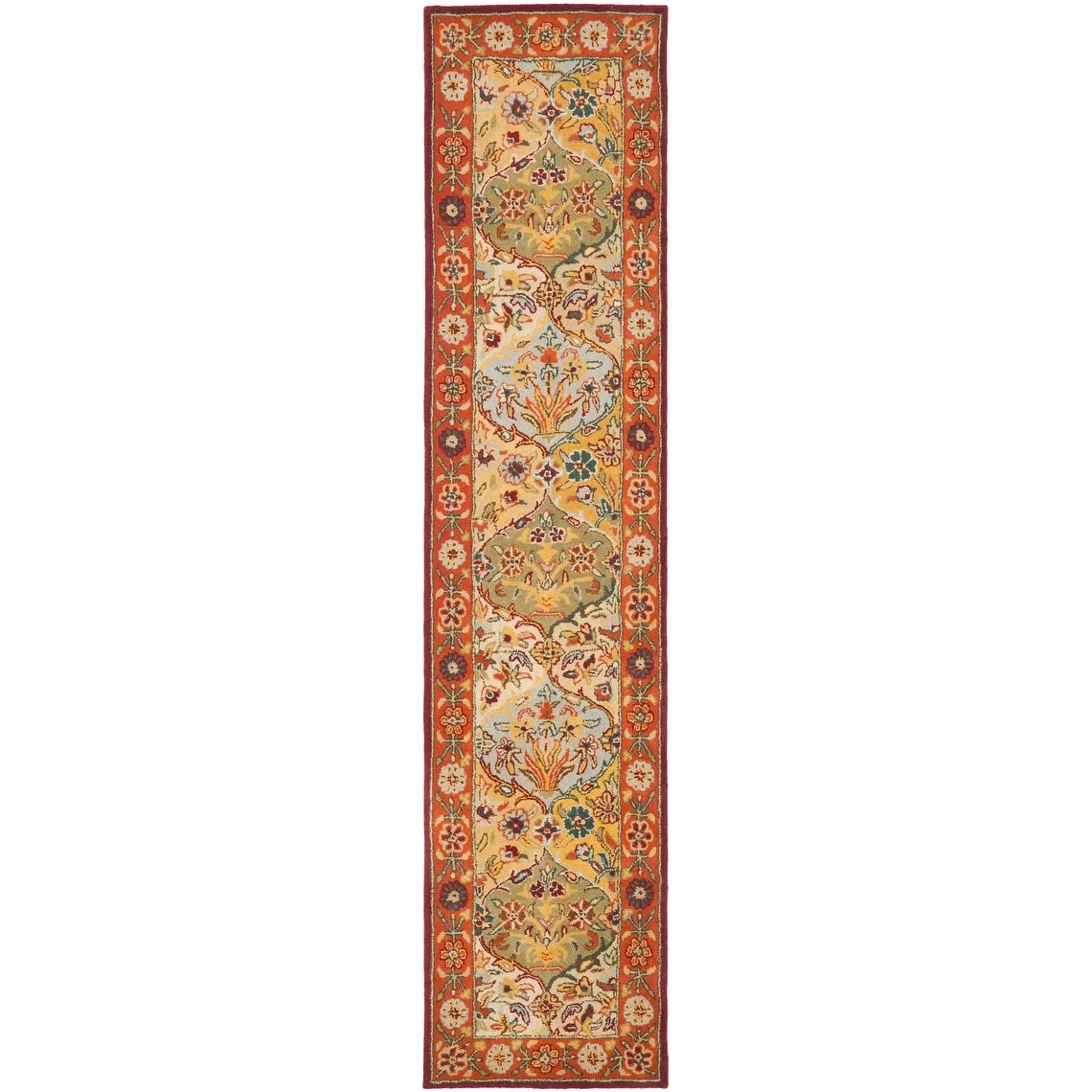 SAFAVIEH Handmade Heritage Square Knot Traditional Oriental Wool Rug