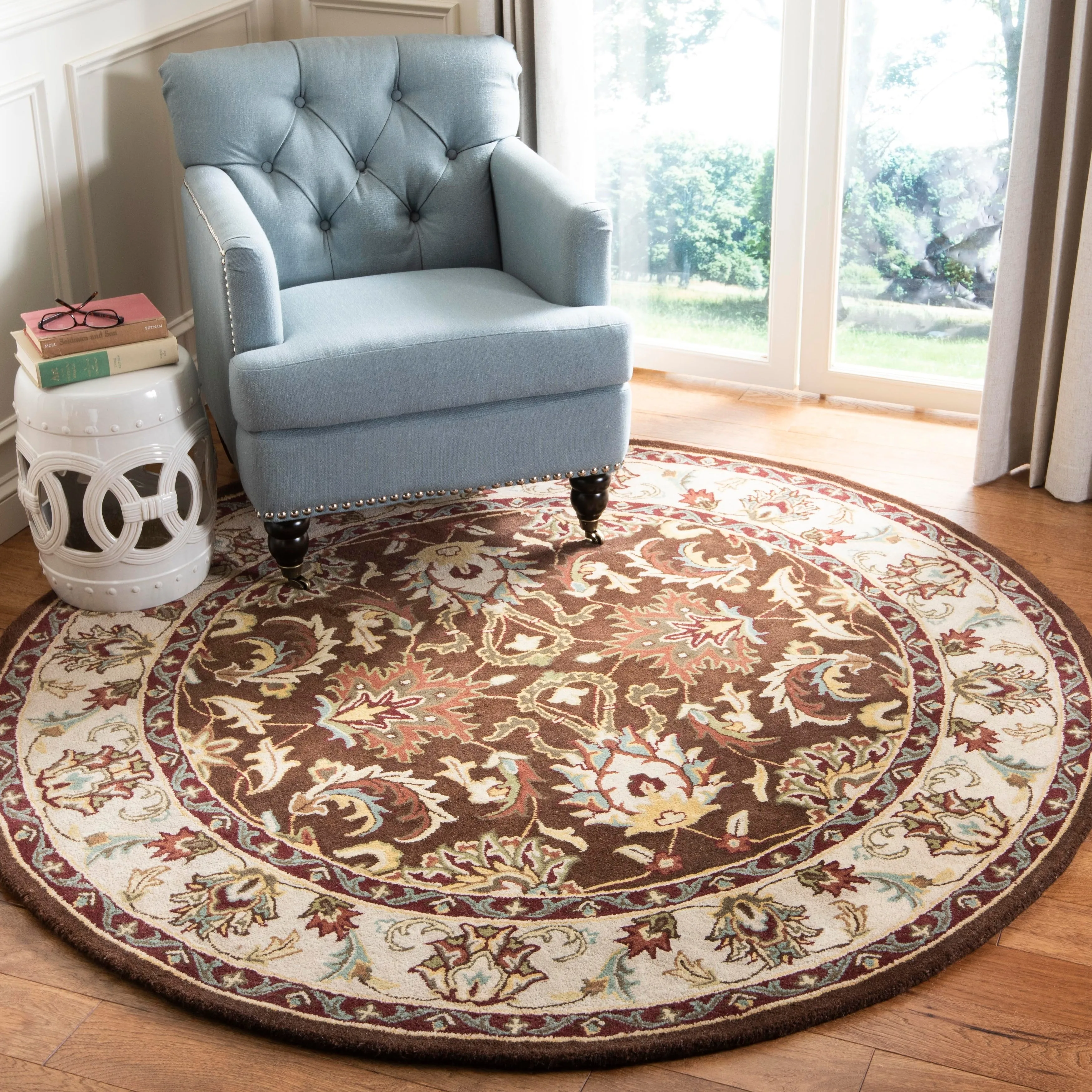 SAFAVIEH Handmade Heritage Villa Screen Traditional Oriental Wool Rug