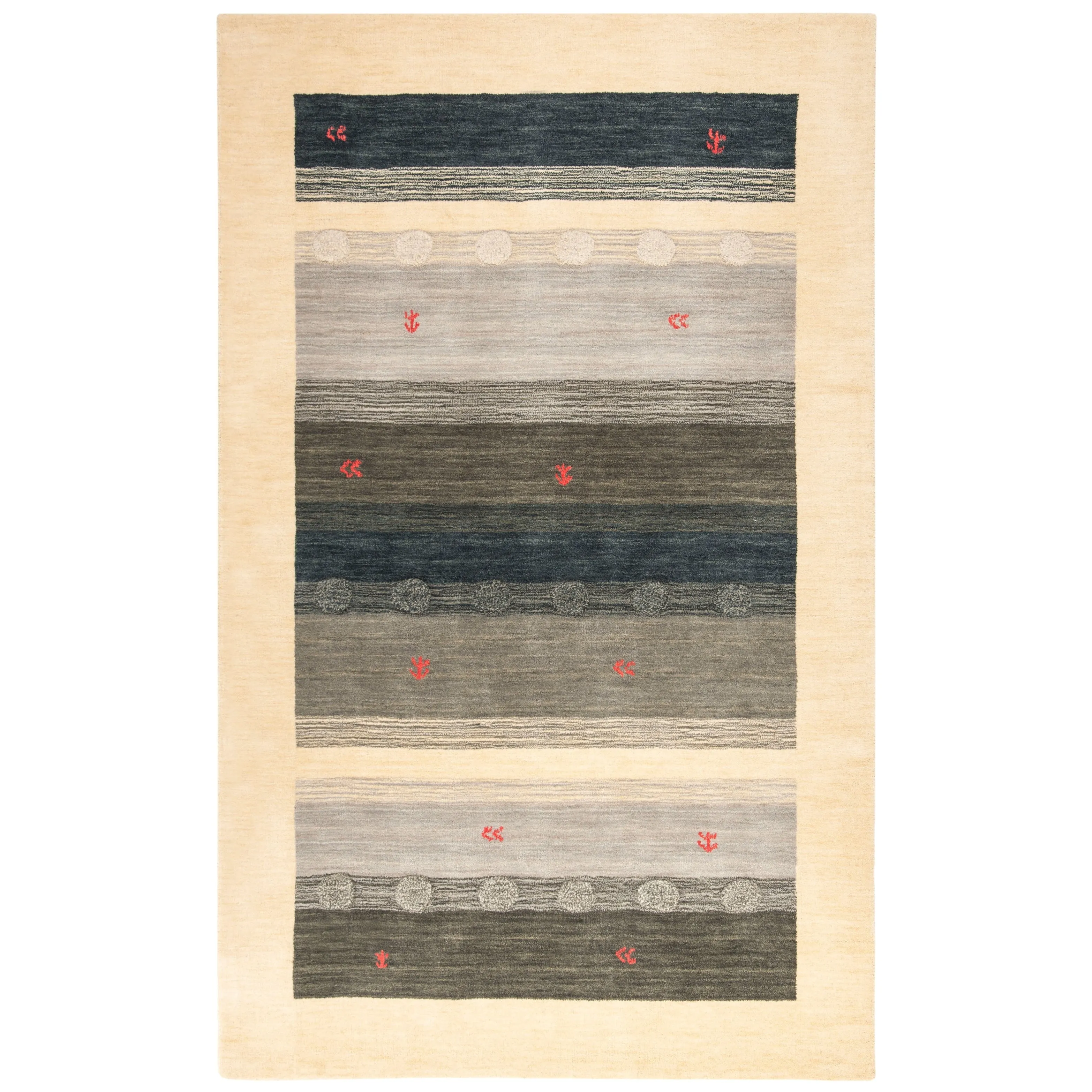 SAFAVIEH Handmade Himalaya Mosaic Modern Wool Rug