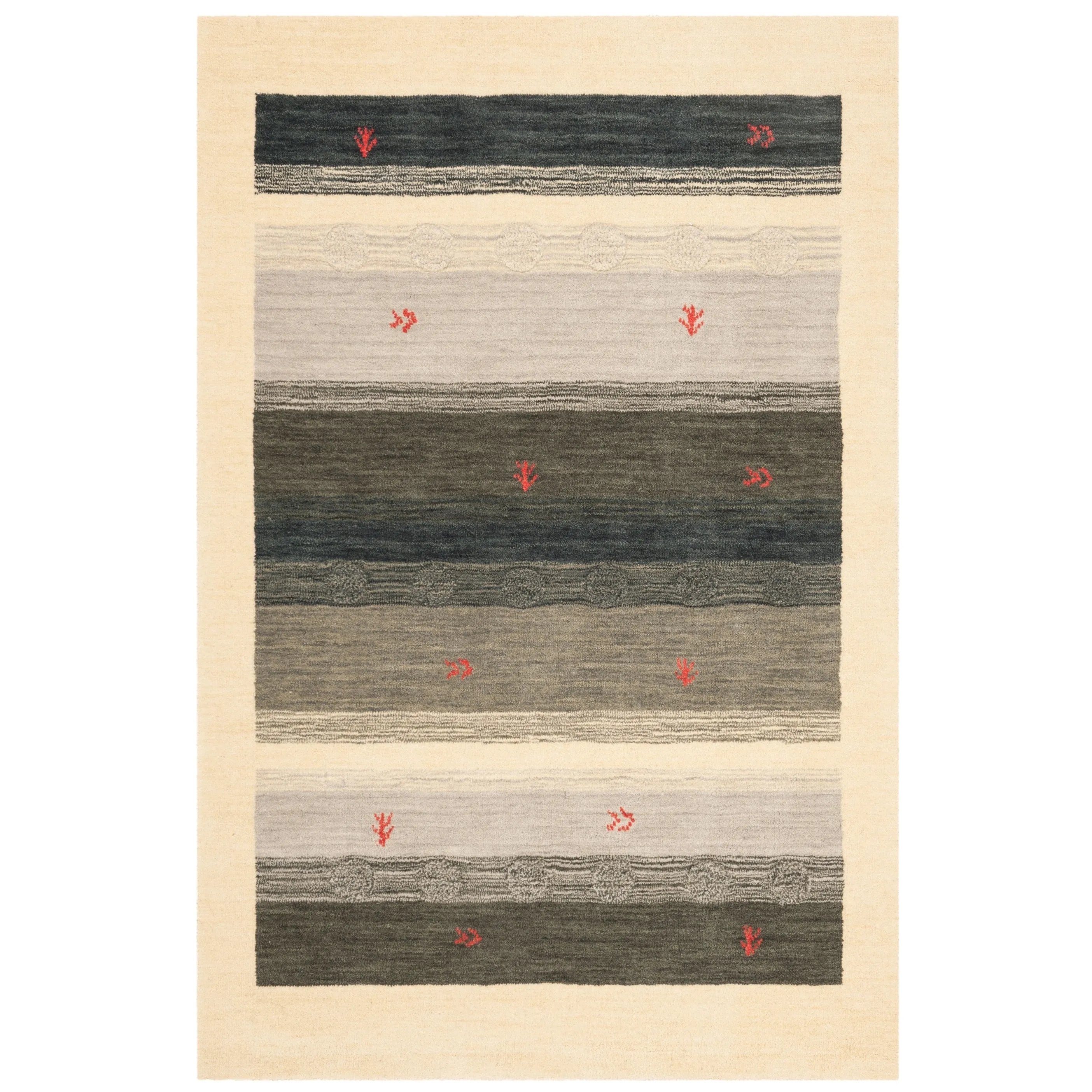 SAFAVIEH Handmade Himalaya Mosaic Modern Wool Rug