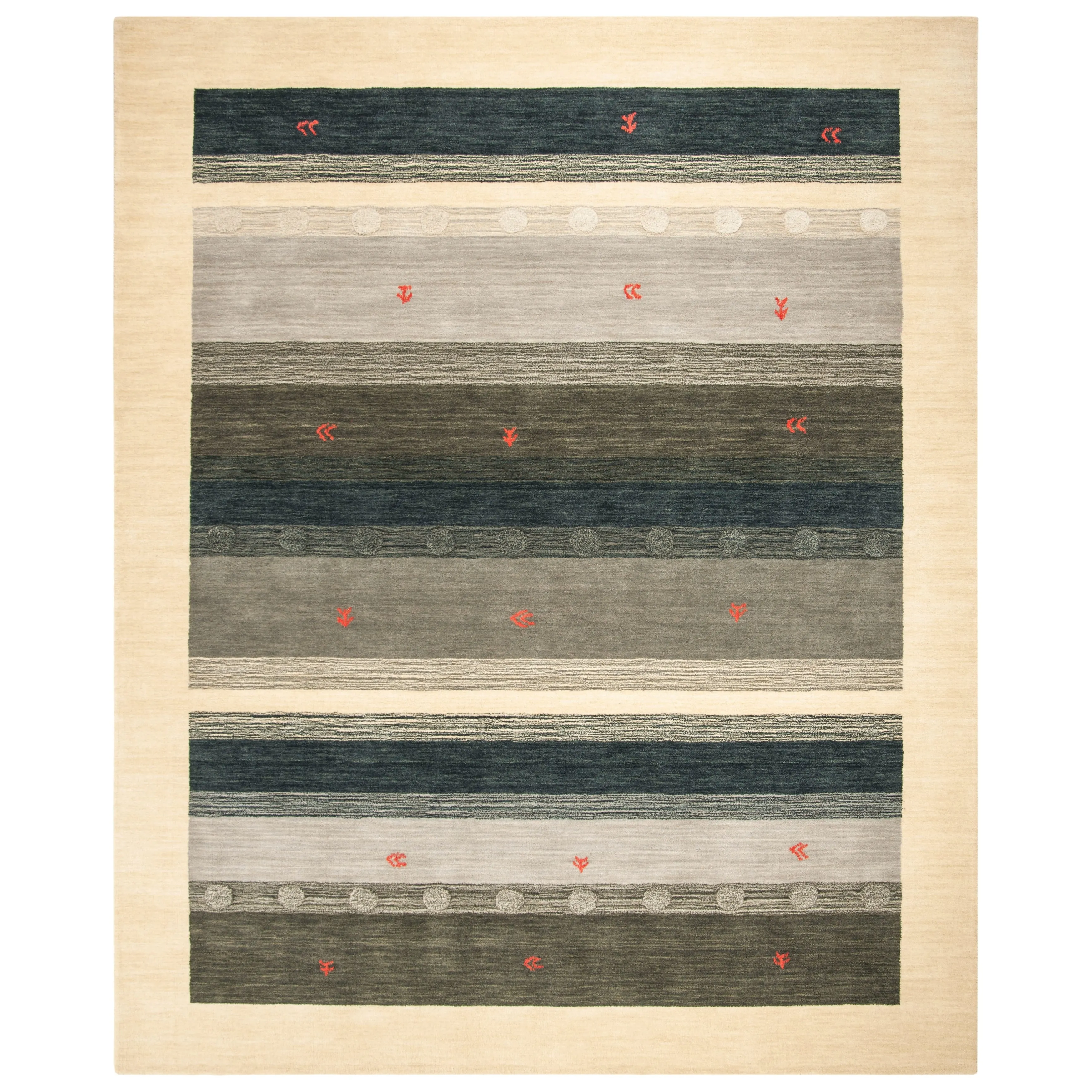 SAFAVIEH Handmade Himalaya Mosaic Modern Wool Rug