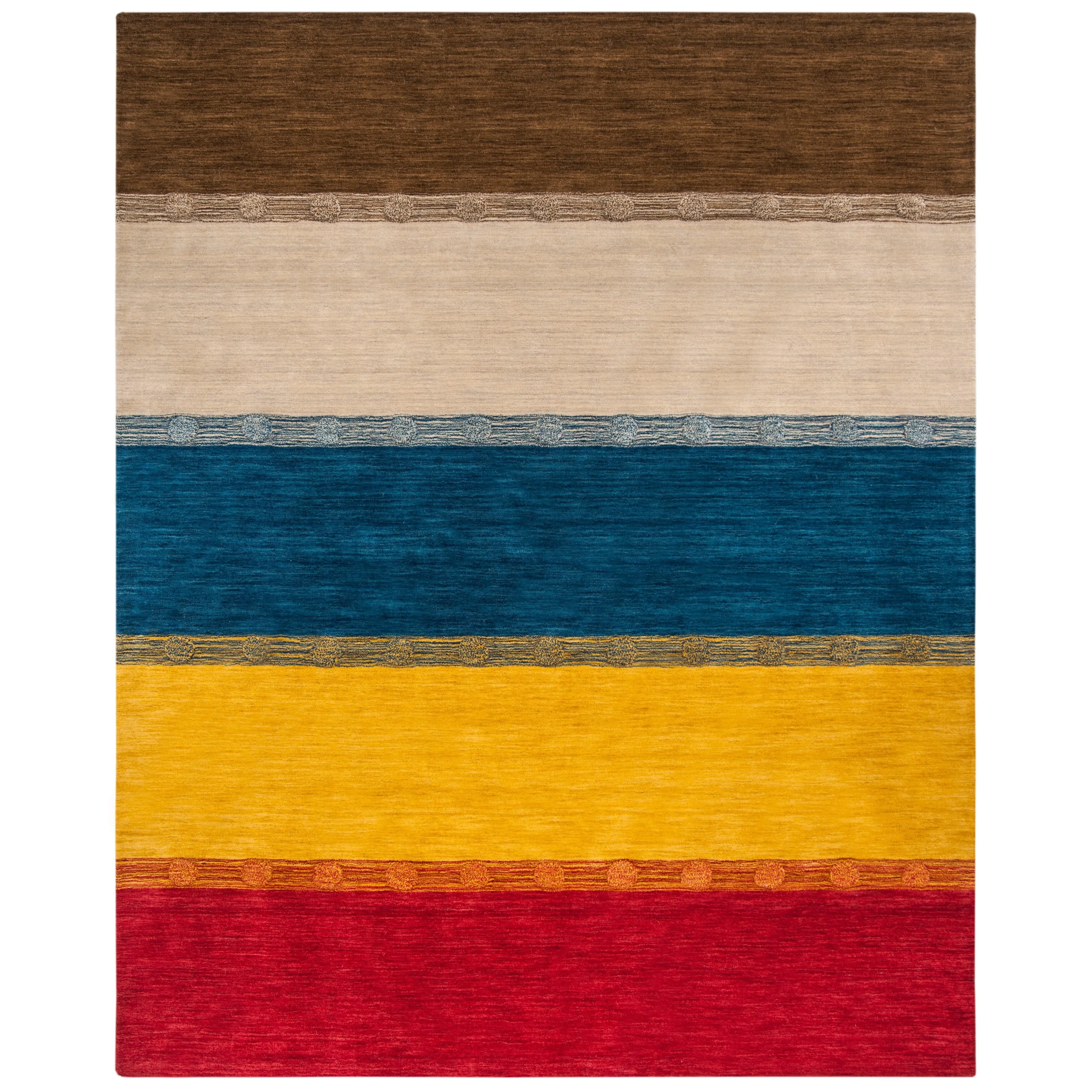 SAFAVIEH Handmade Himalaya Poppy Field Modern Wool Rug