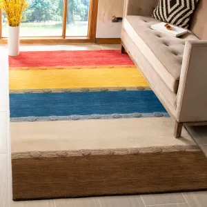 SAFAVIEH Handmade Himalaya Poppy Field Modern Wool Rug