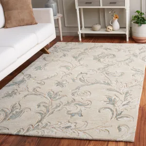 SAFAVIEH. Handmade Jardin Hatsue French Country Floral Wool Rug