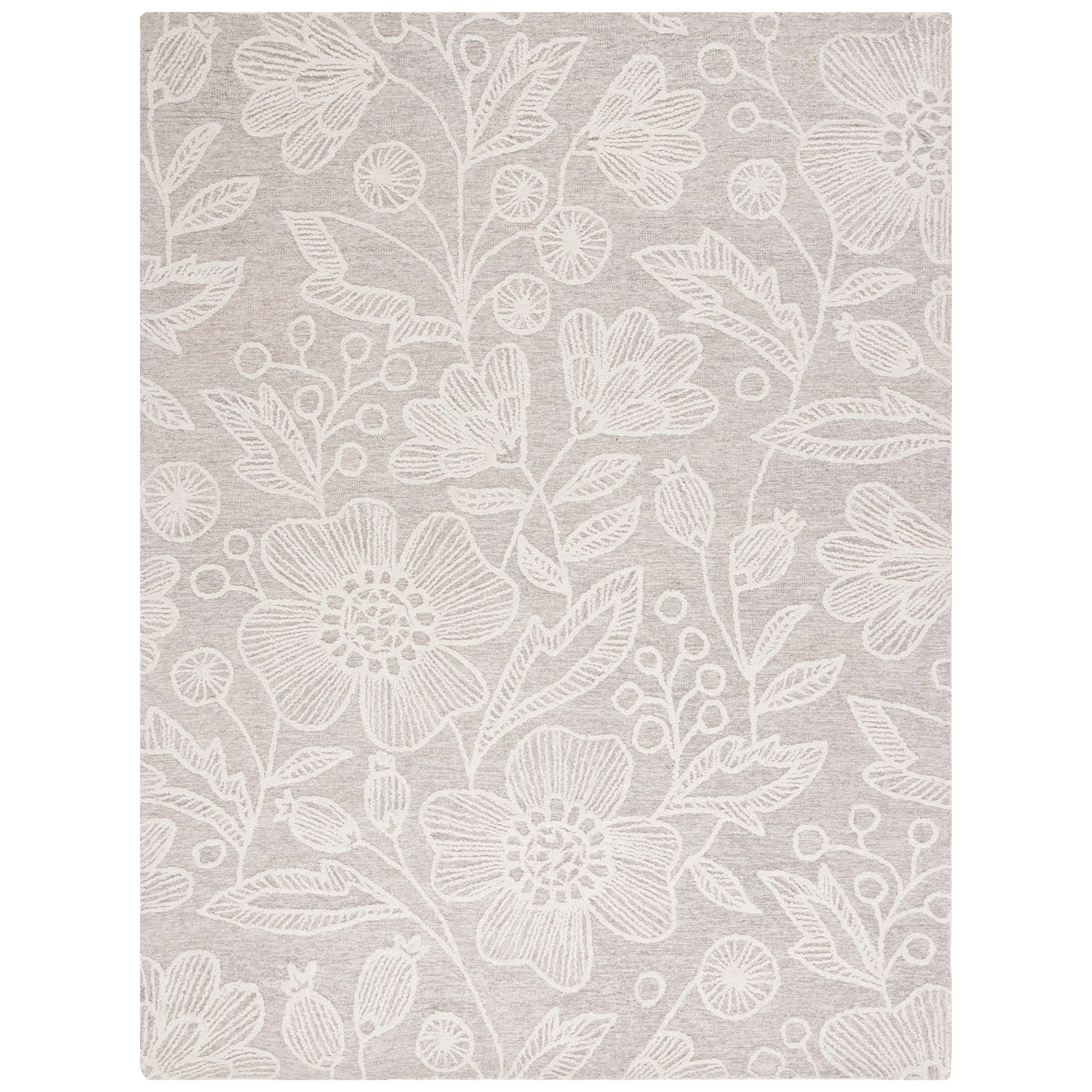 SAFAVIEH Handmade Jardin Kathe Floral Wool Rug