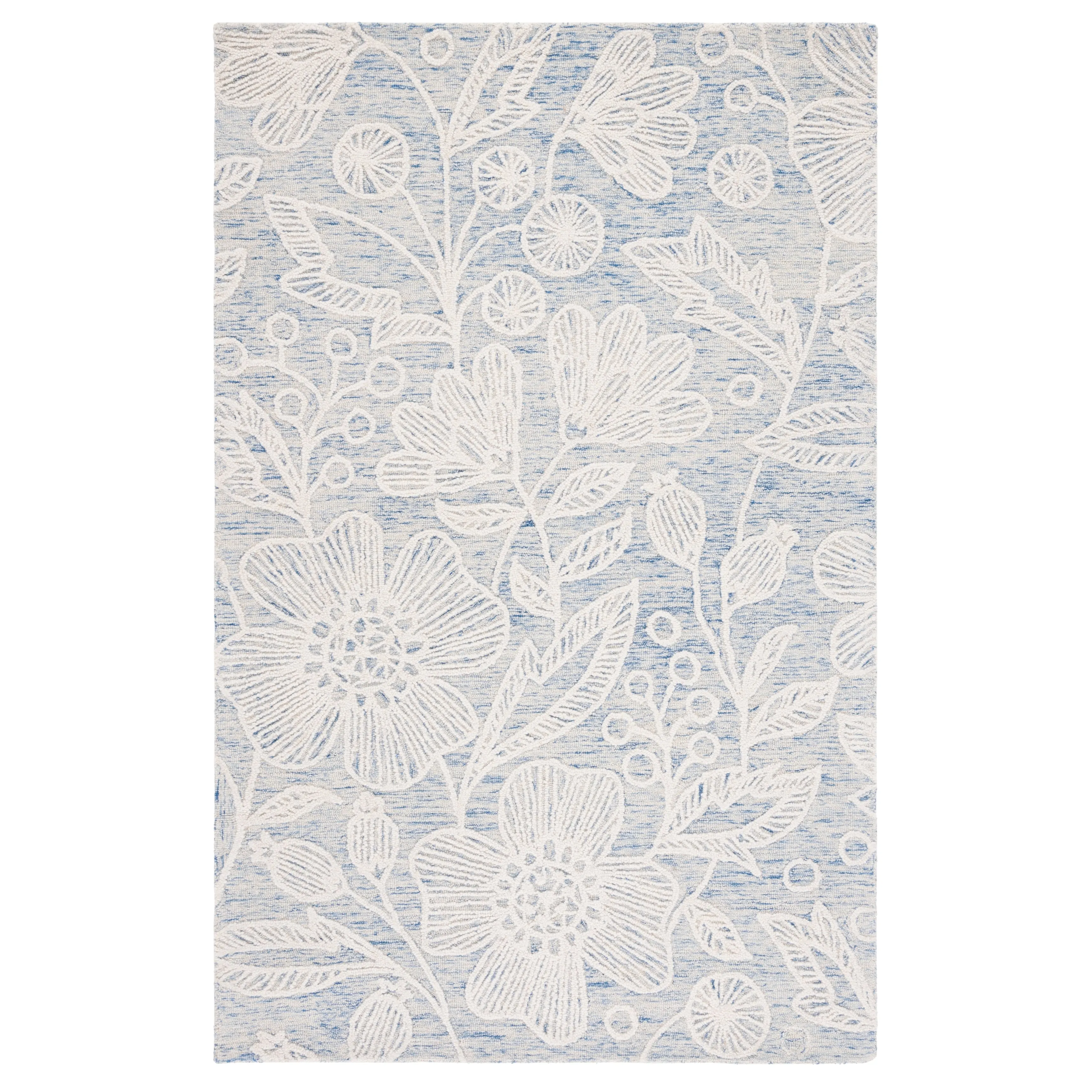 SAFAVIEH Handmade Jardin Kathe Floral Wool Rug