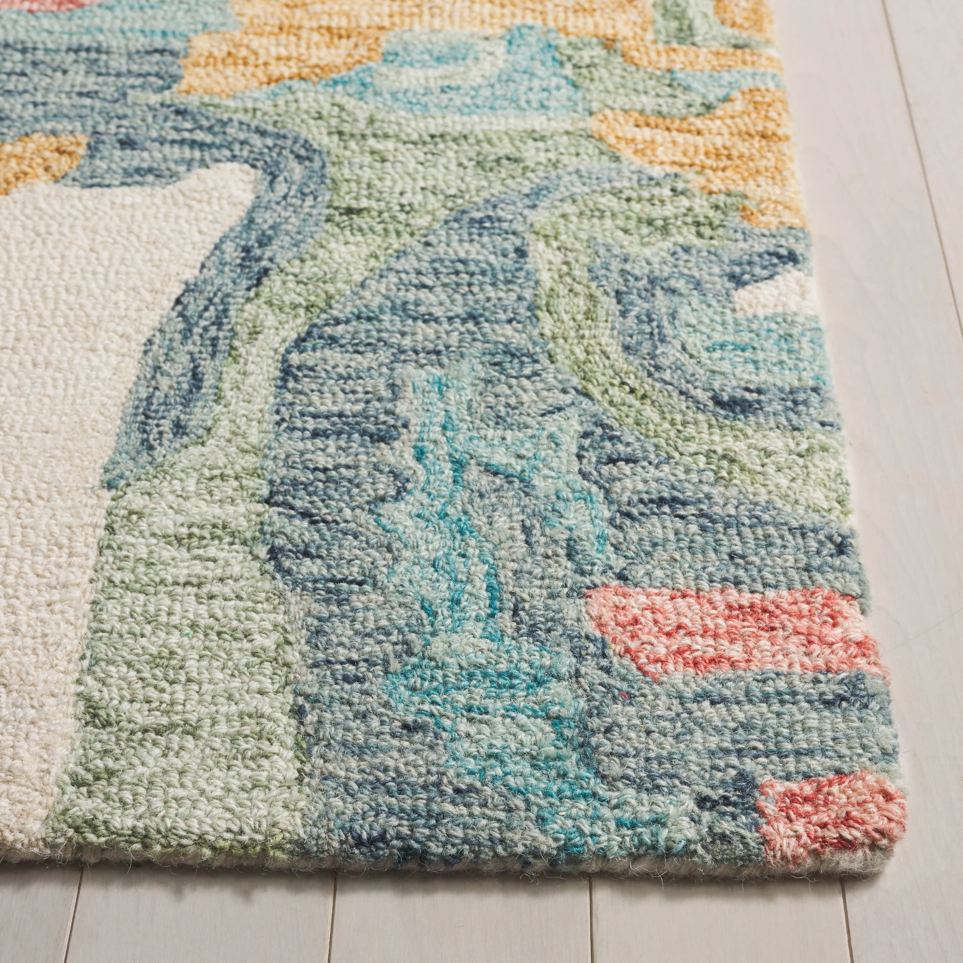 SAFAVIEH Handmade Jardin Shiho Country Wool Rug