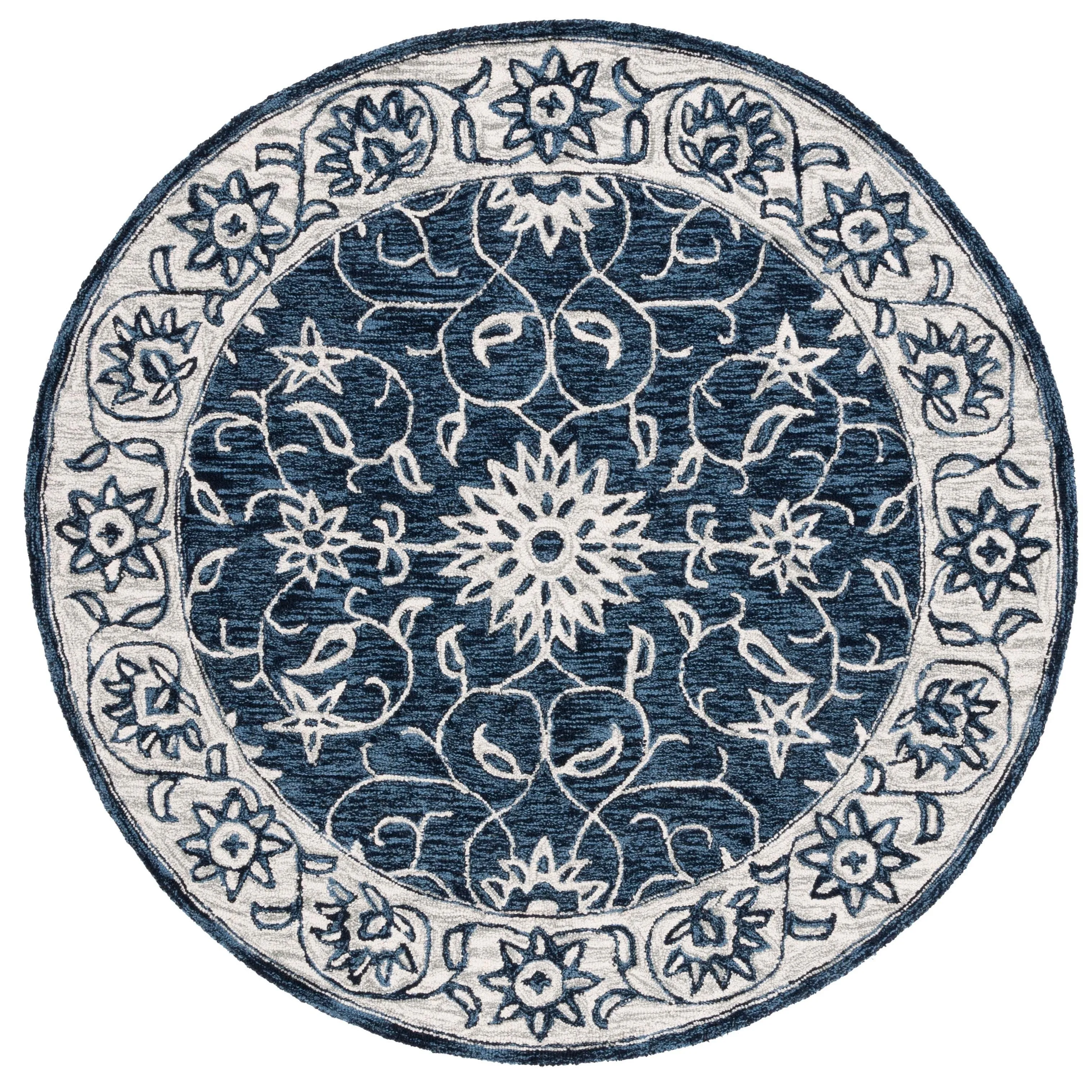 SAFAVIEH Handmade Jardin Trinchen Floral Wool Rug