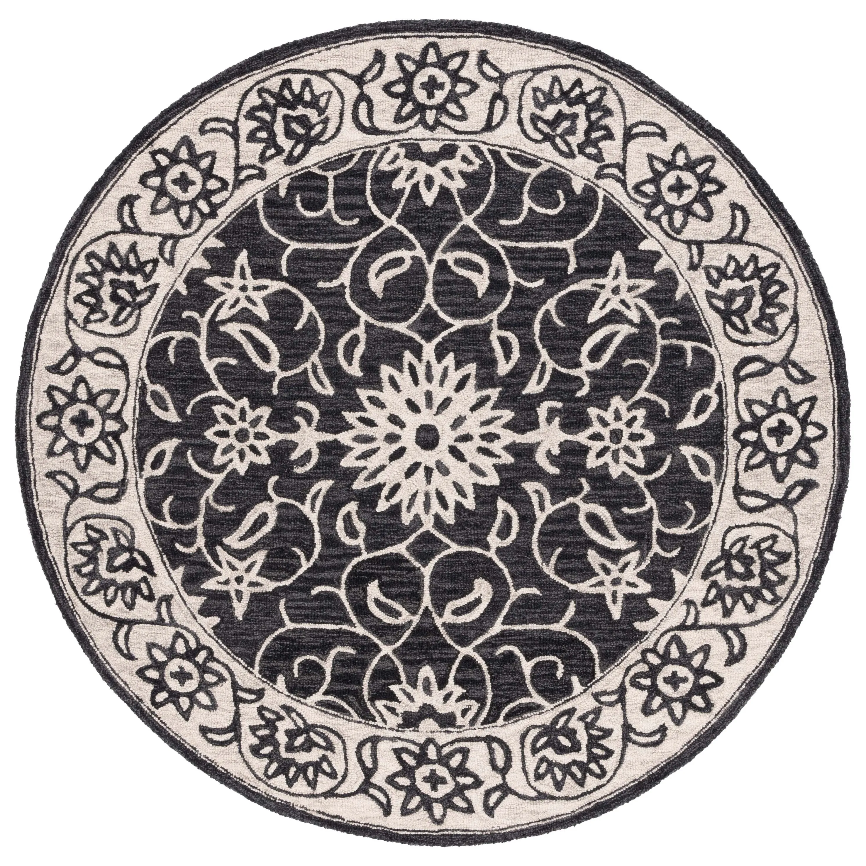 SAFAVIEH Handmade Jardin Trinchen Floral Wool Rug