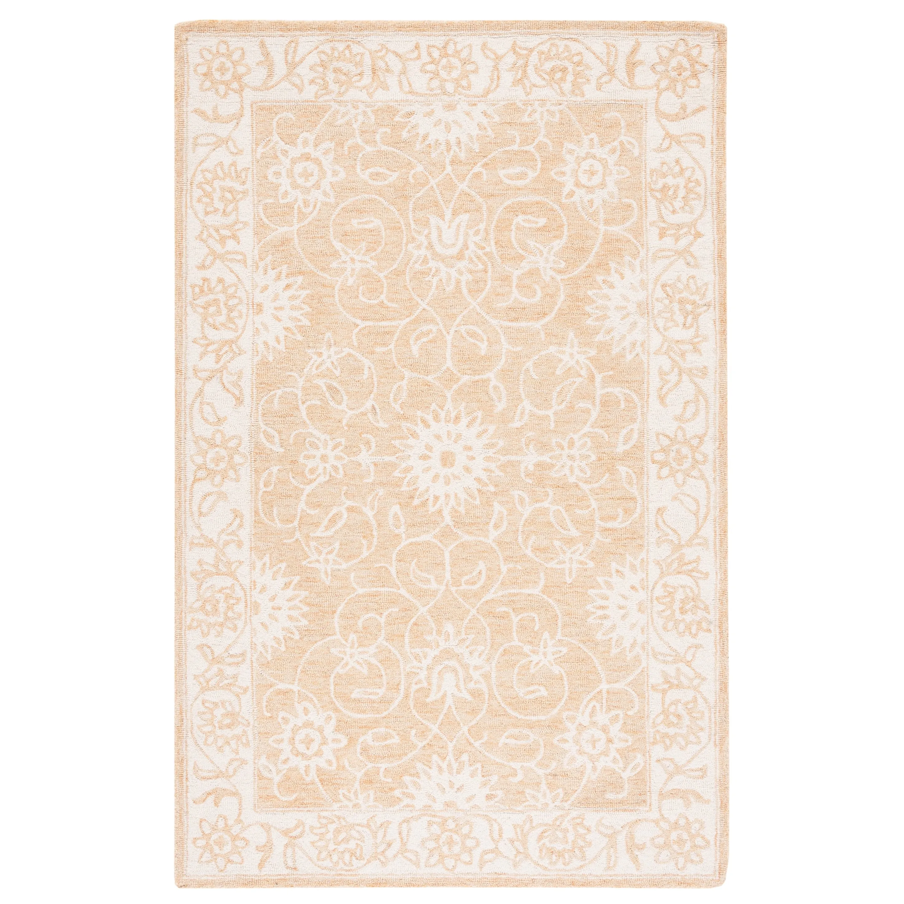 SAFAVIEH Handmade Jardin Trinchen Floral Wool Rug