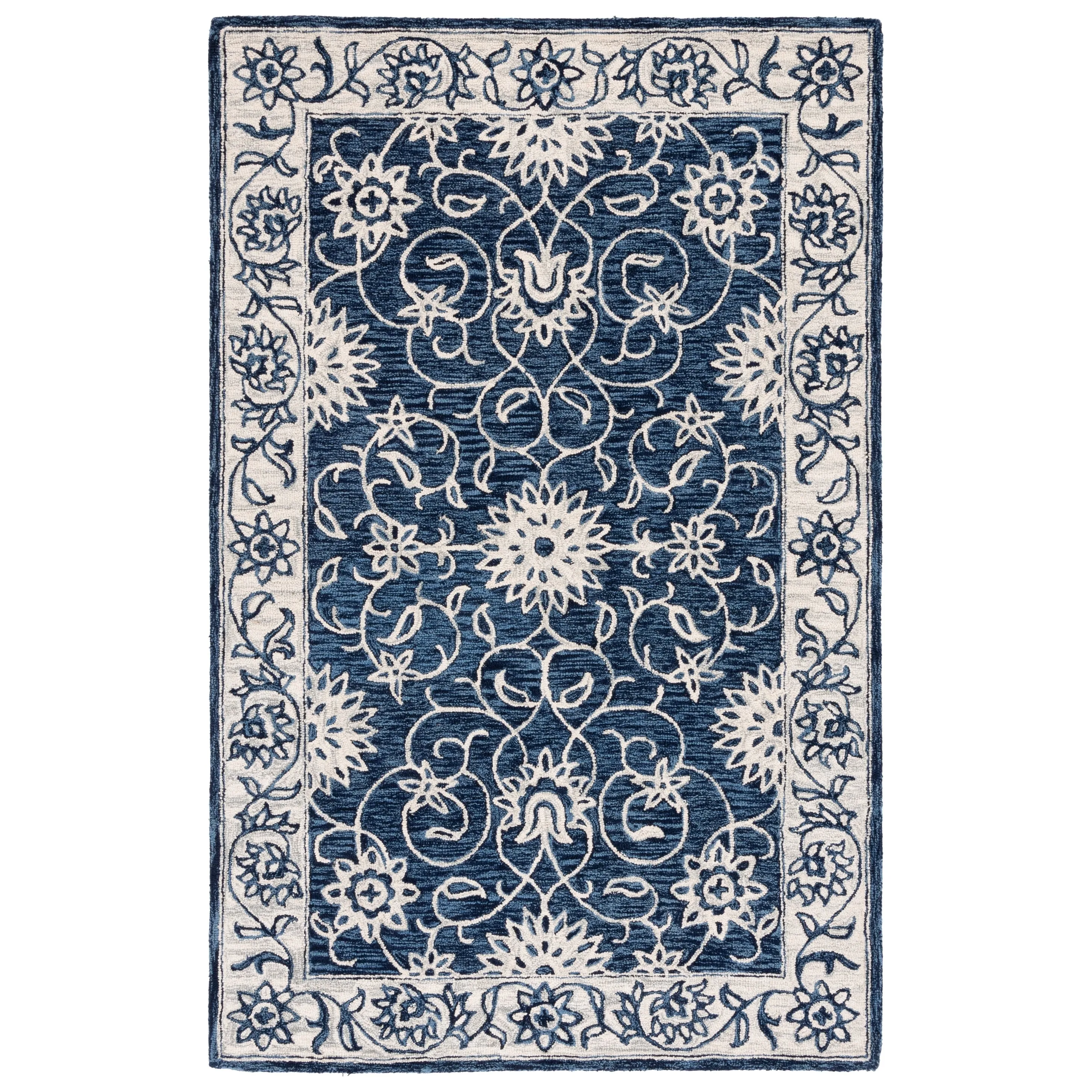 SAFAVIEH Handmade Jardin Trinchen Floral Wool Rug