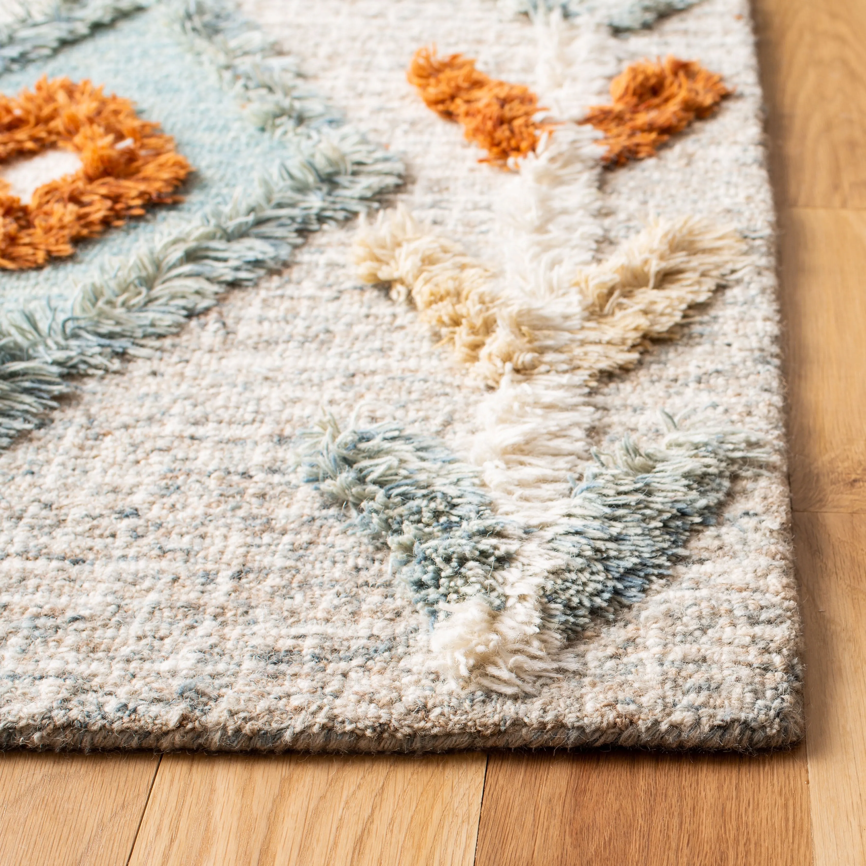 SAFAVIEH Handmade Kenya Klaine Modern Wool Rug