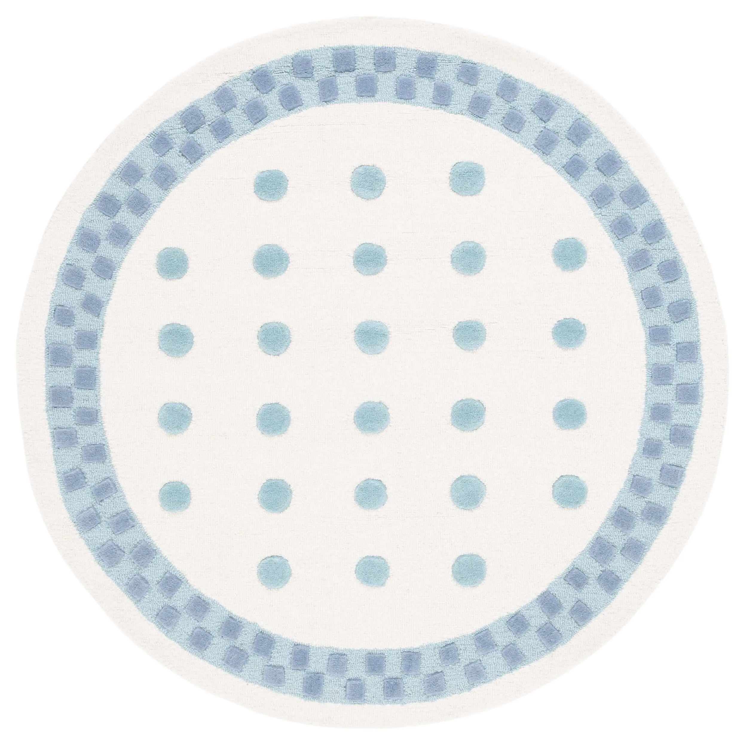 SAFAVIEH Handmade Kids Kinsey Dots Wool Rug