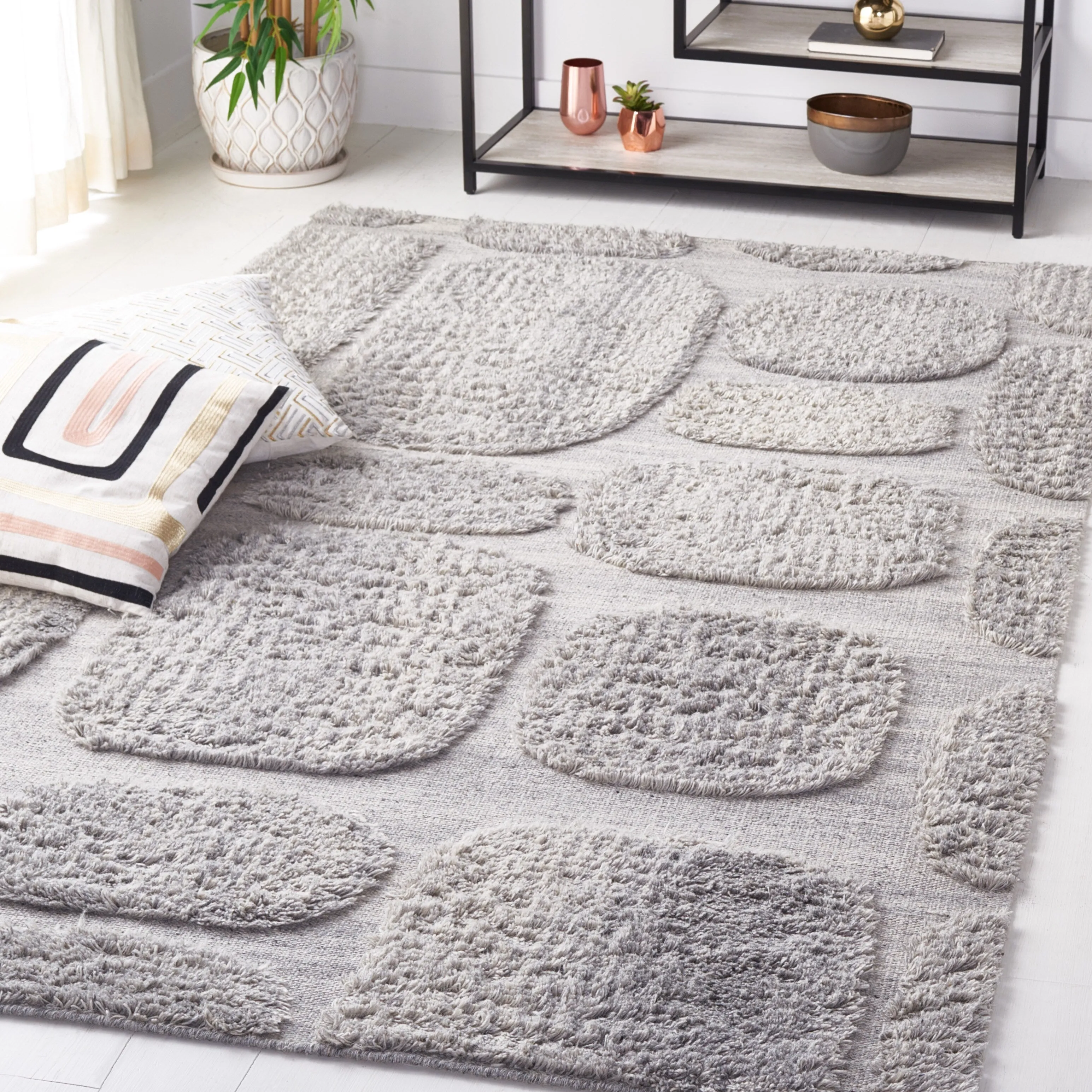 SAFAVIEH Handmade Manhattan Bernice Modern Wool Rug