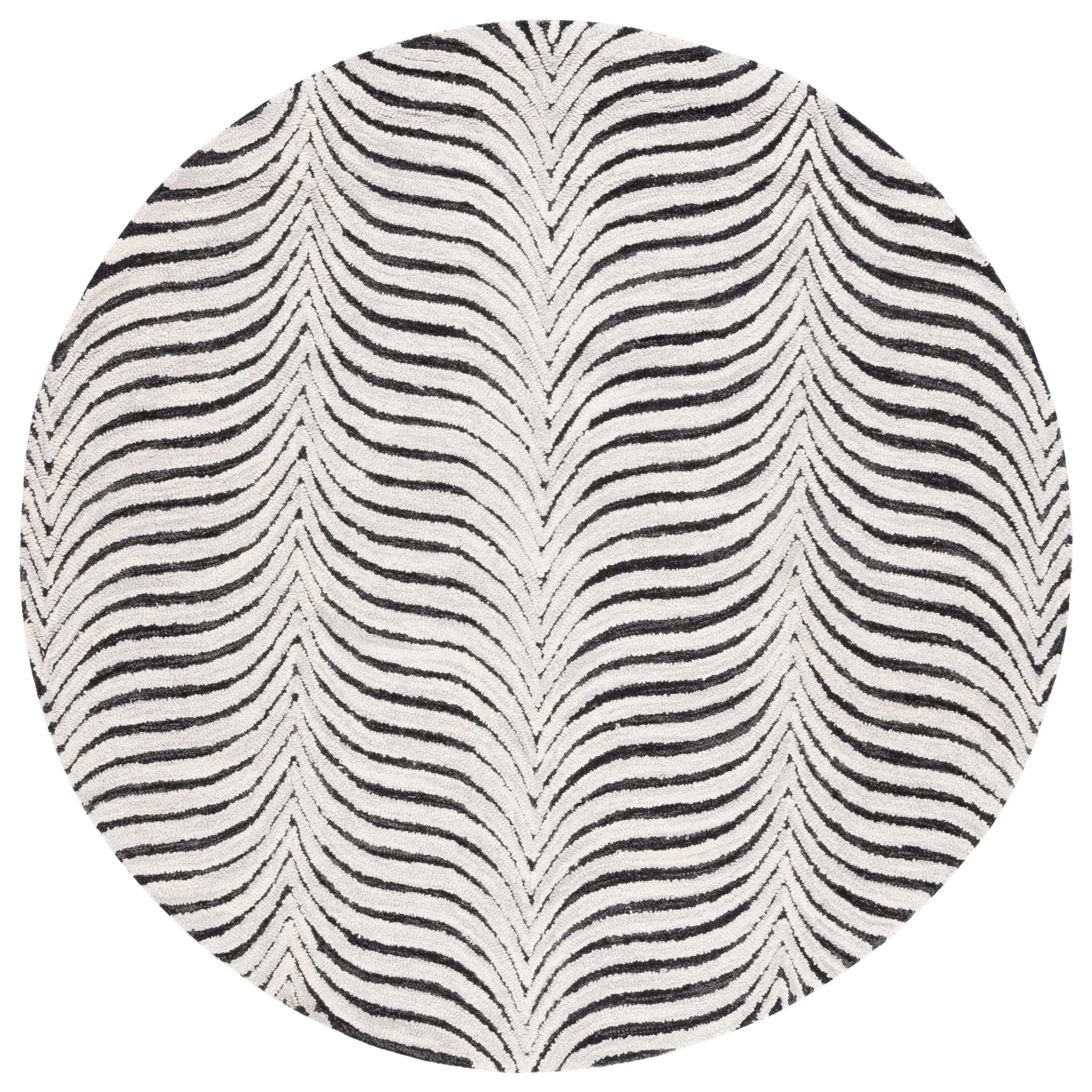 SAFAVIEH Handmade Metro Epiphanie Stripe Wool Rug