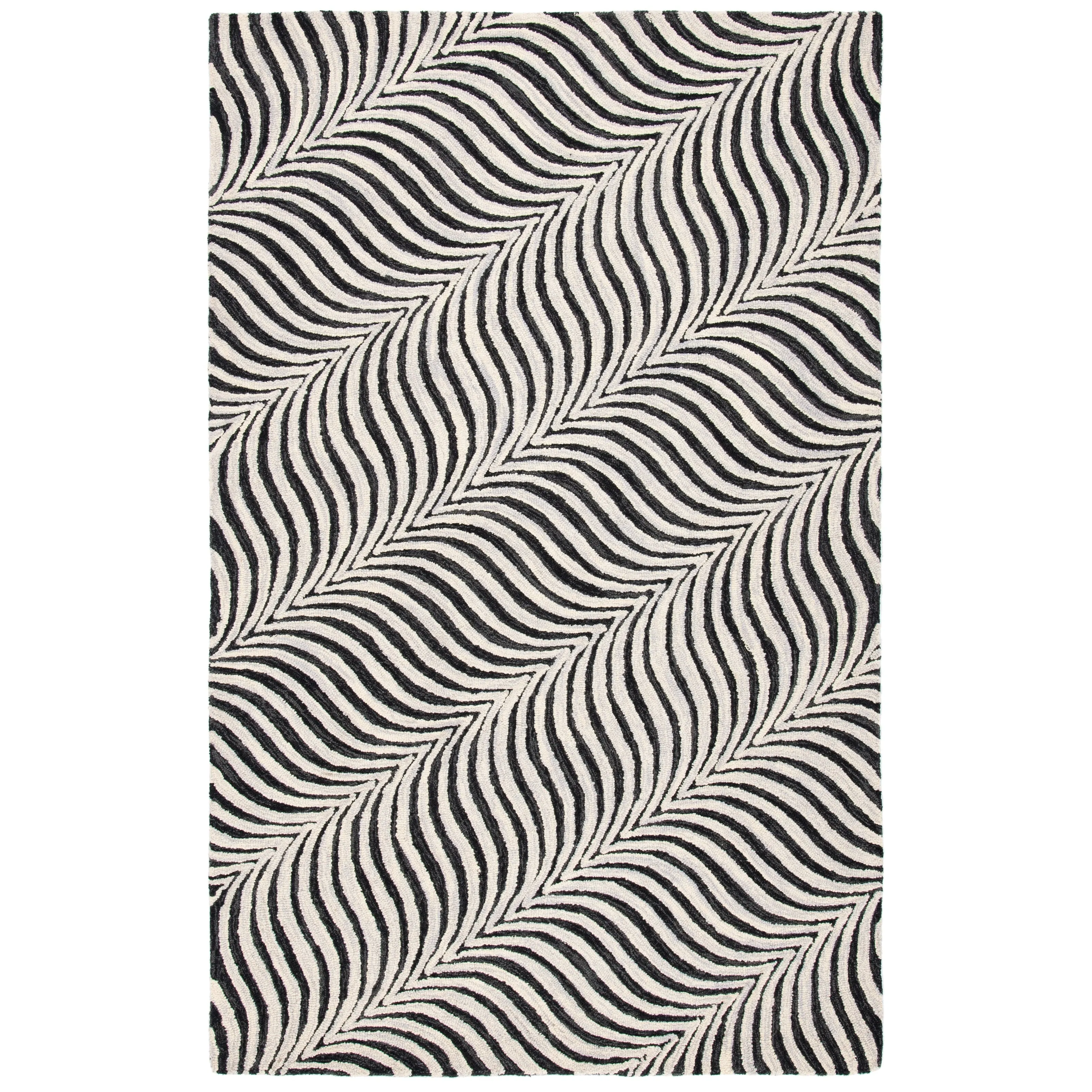 SAFAVIEH Handmade Metro Epiphanie Stripe Wool Rug