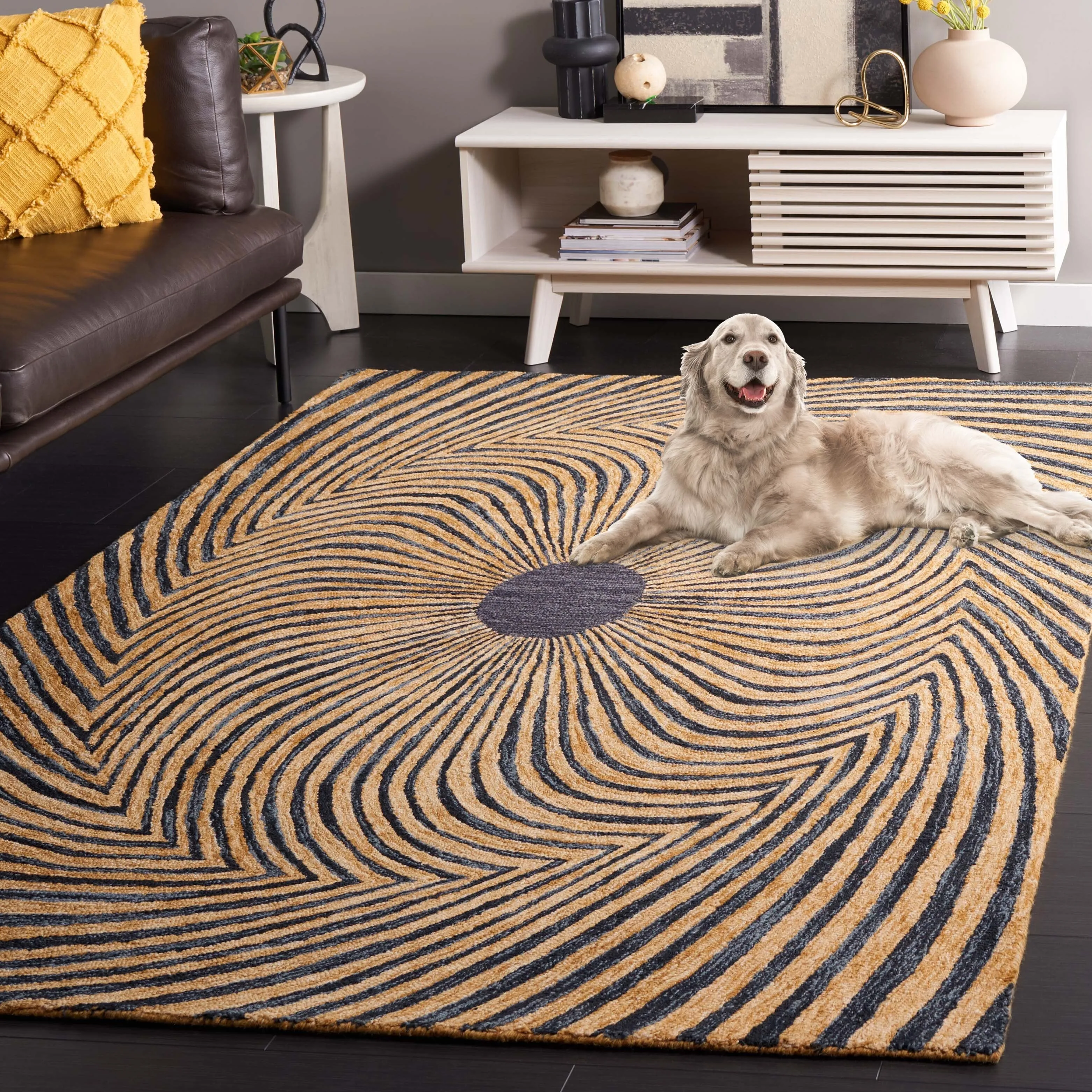 SAFAVIEH Handmade Metro Gayatri French Country Wool Rug