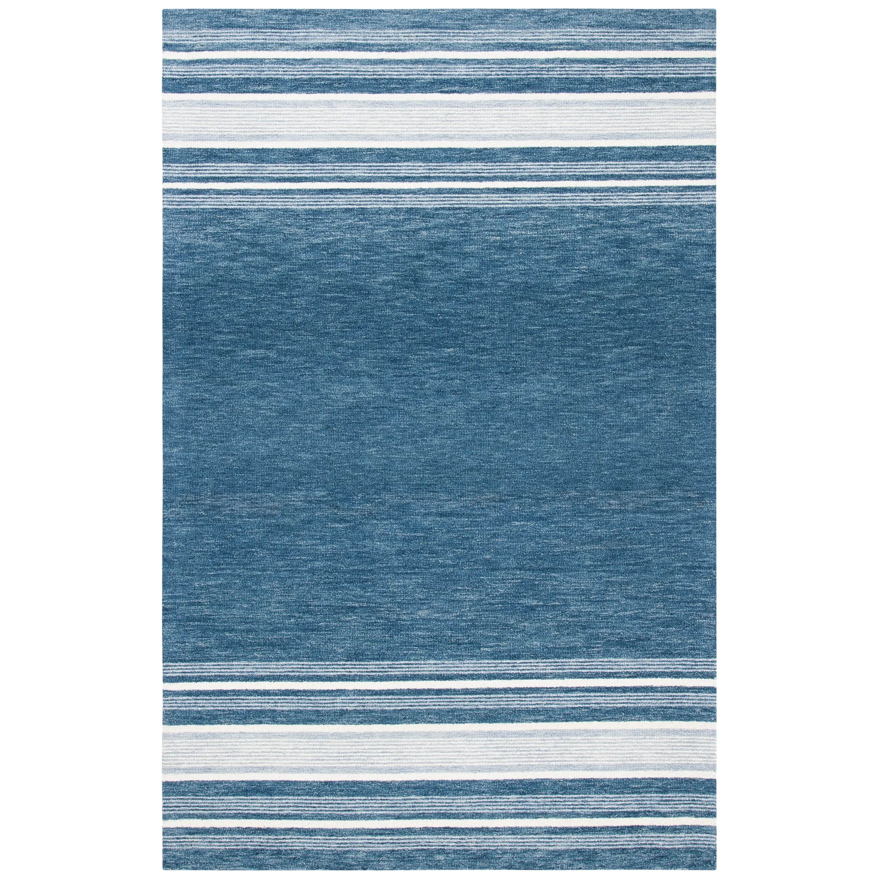 SAFAVIEH Handmade Metro Kikuko Stripe Wool Rug