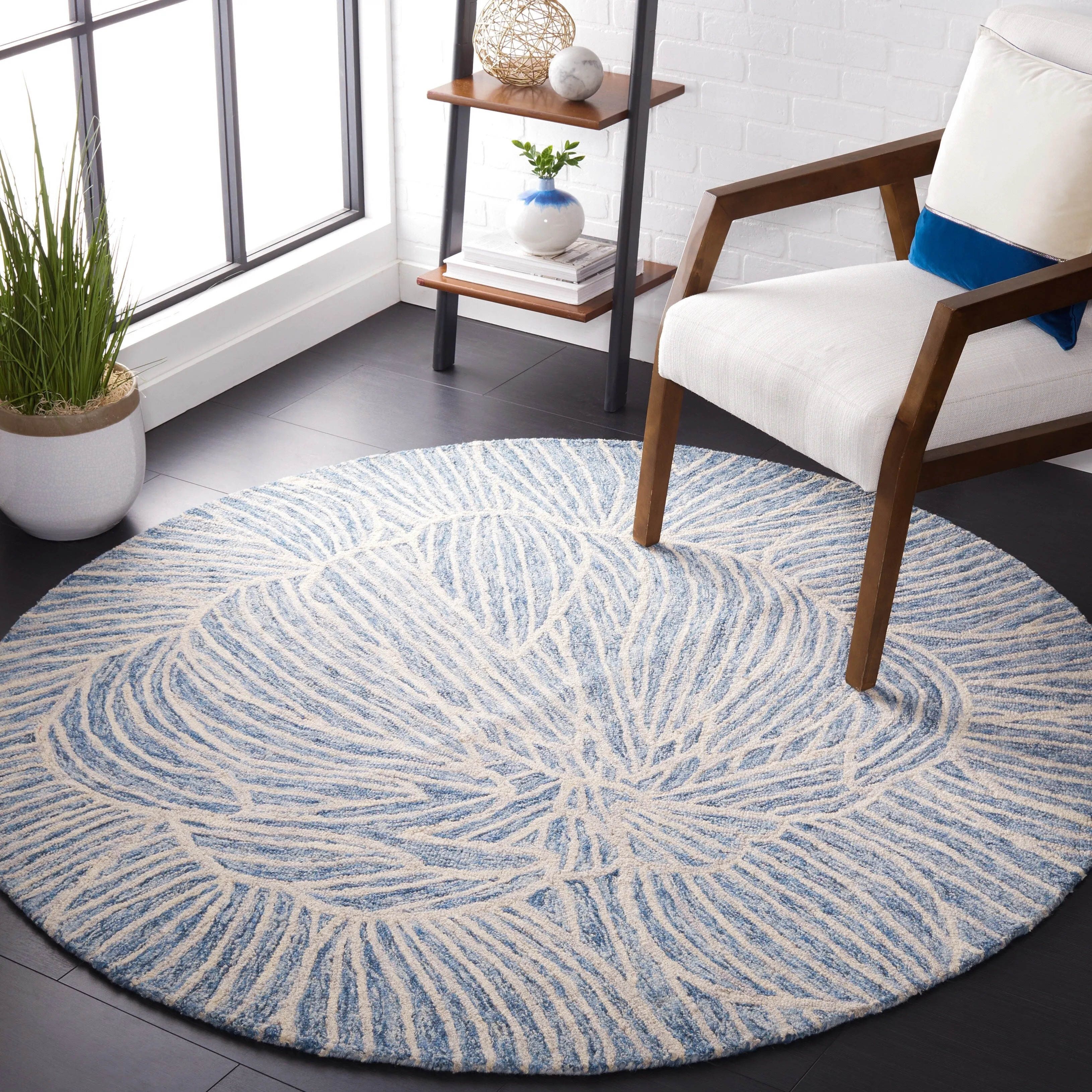 SAFAVIEH Handmade Metro Madlene Abstract Floral Wool Rug