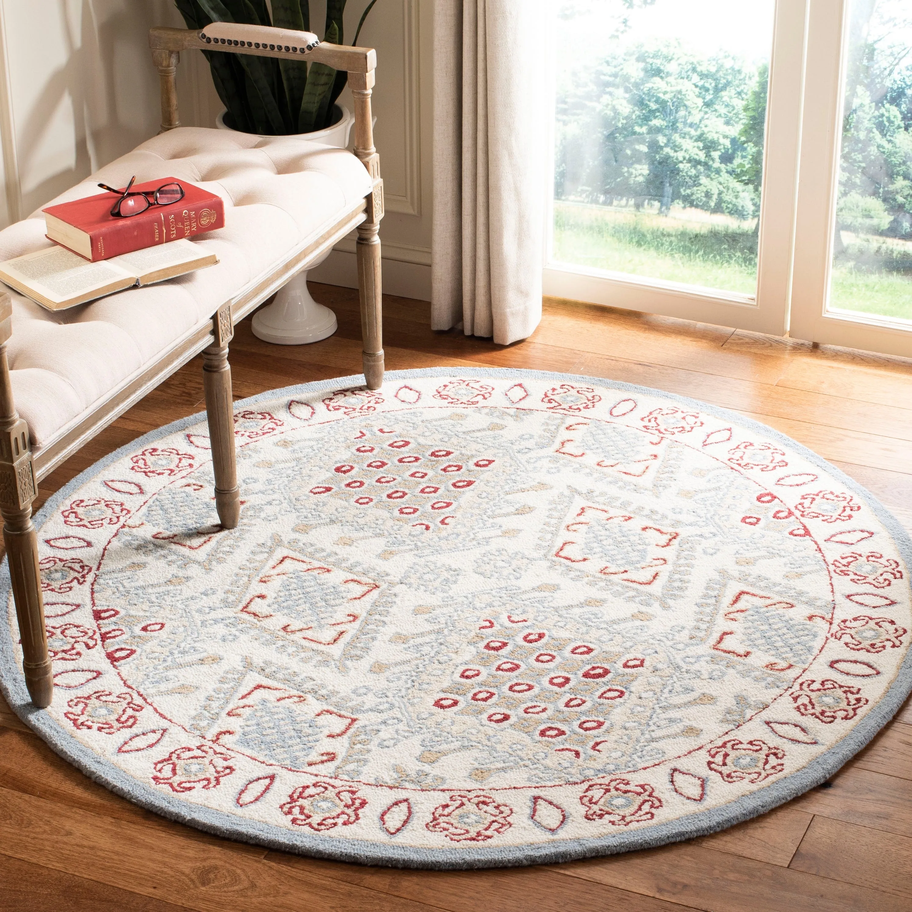 SAFAVIEH Handmade Micro-Loop Anouschka Wool Rug