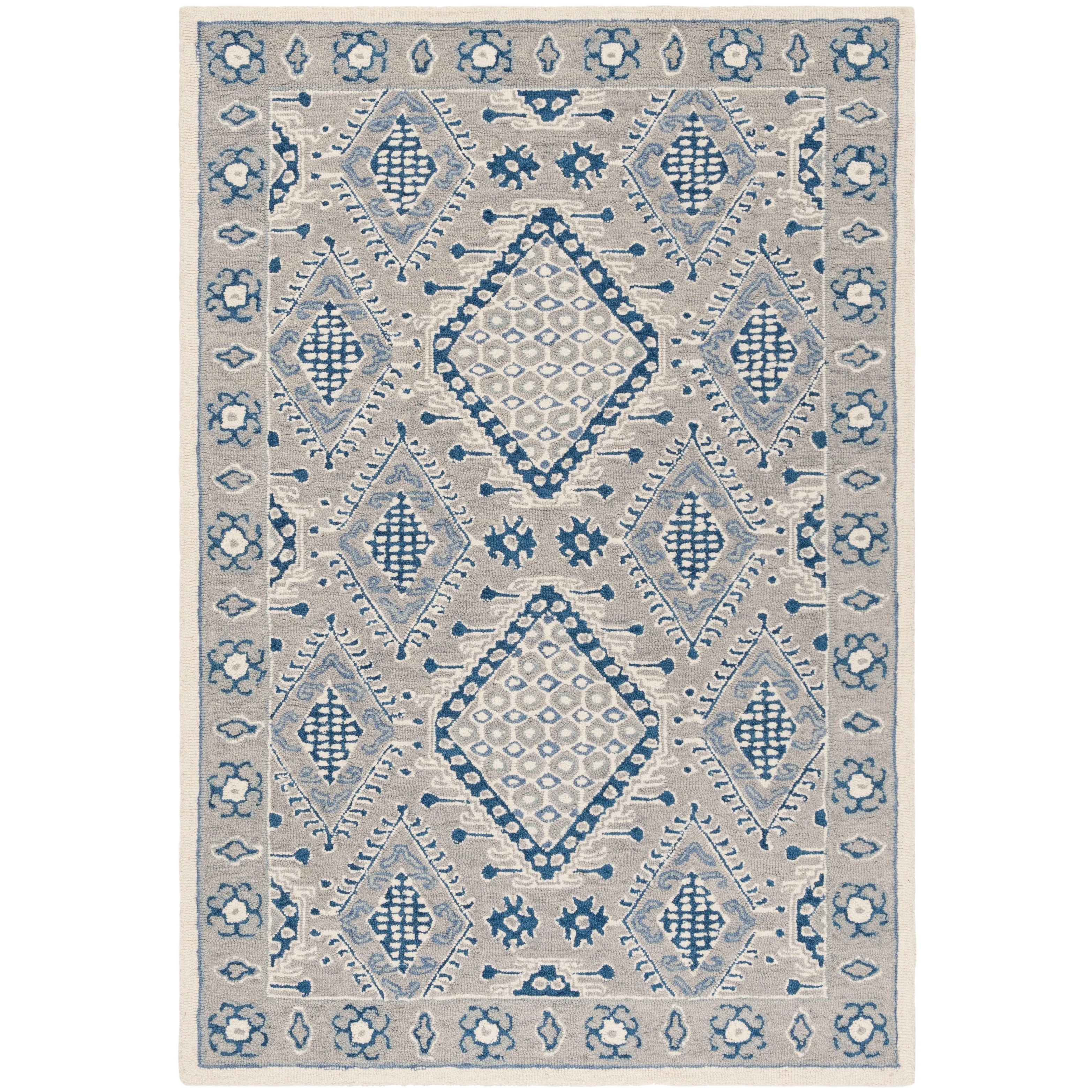SAFAVIEH Handmade Micro-Loop Anouschka Wool Rug