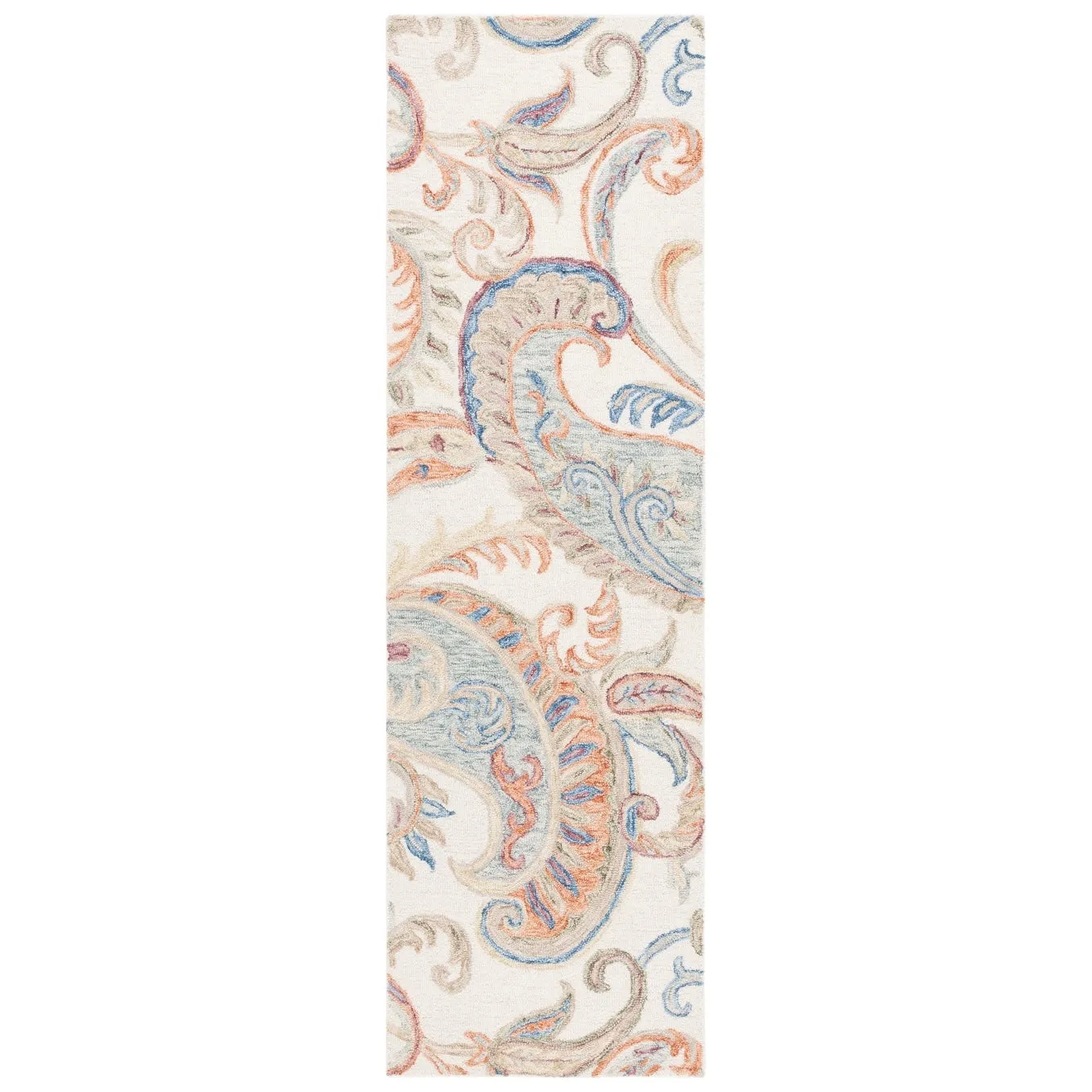 SAFAVIEH Handmade Micro-Loop Dafinka Floral Paisley Wool Rug