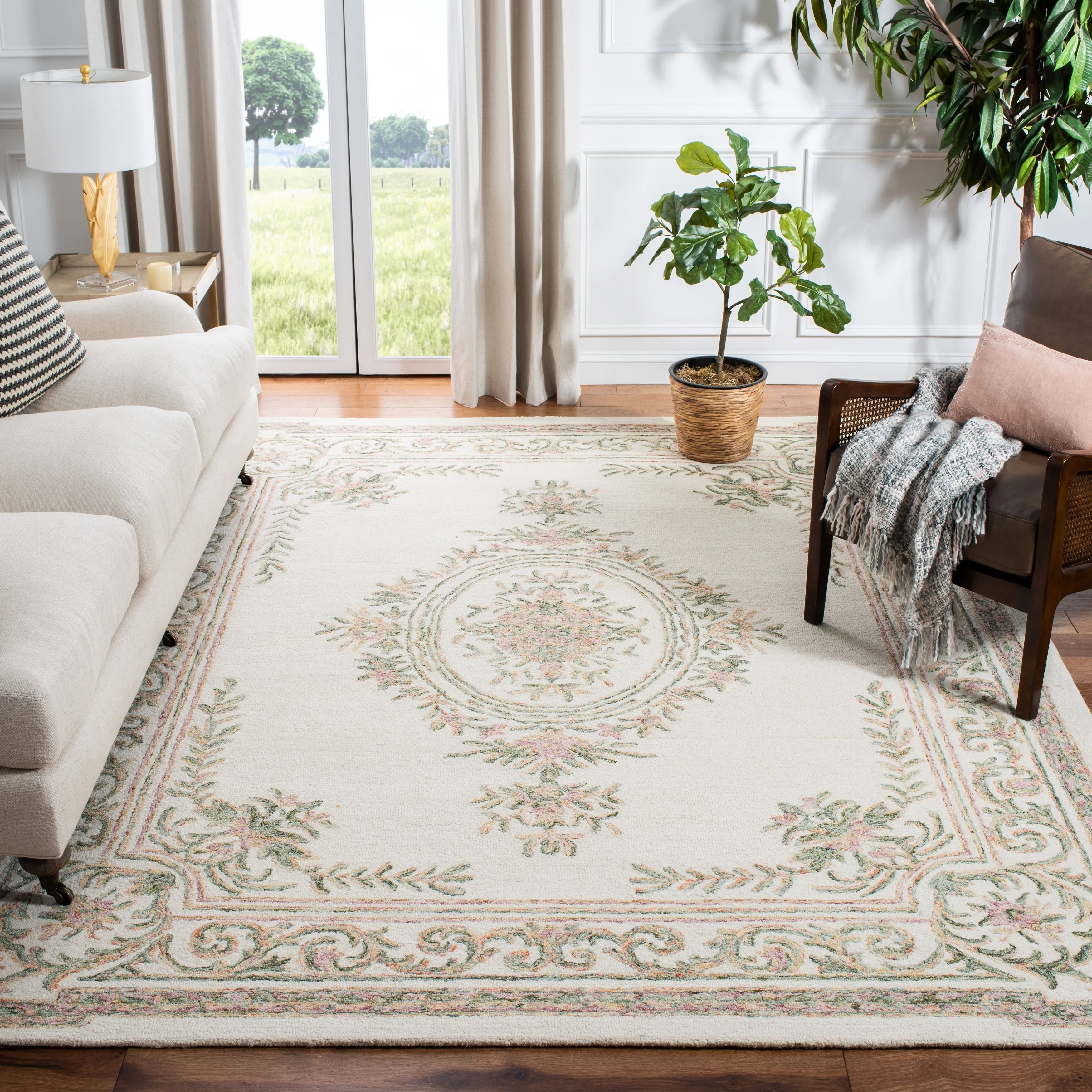 SAFAVIEH Handmade Micro-Loop Lelouda Wool Rug