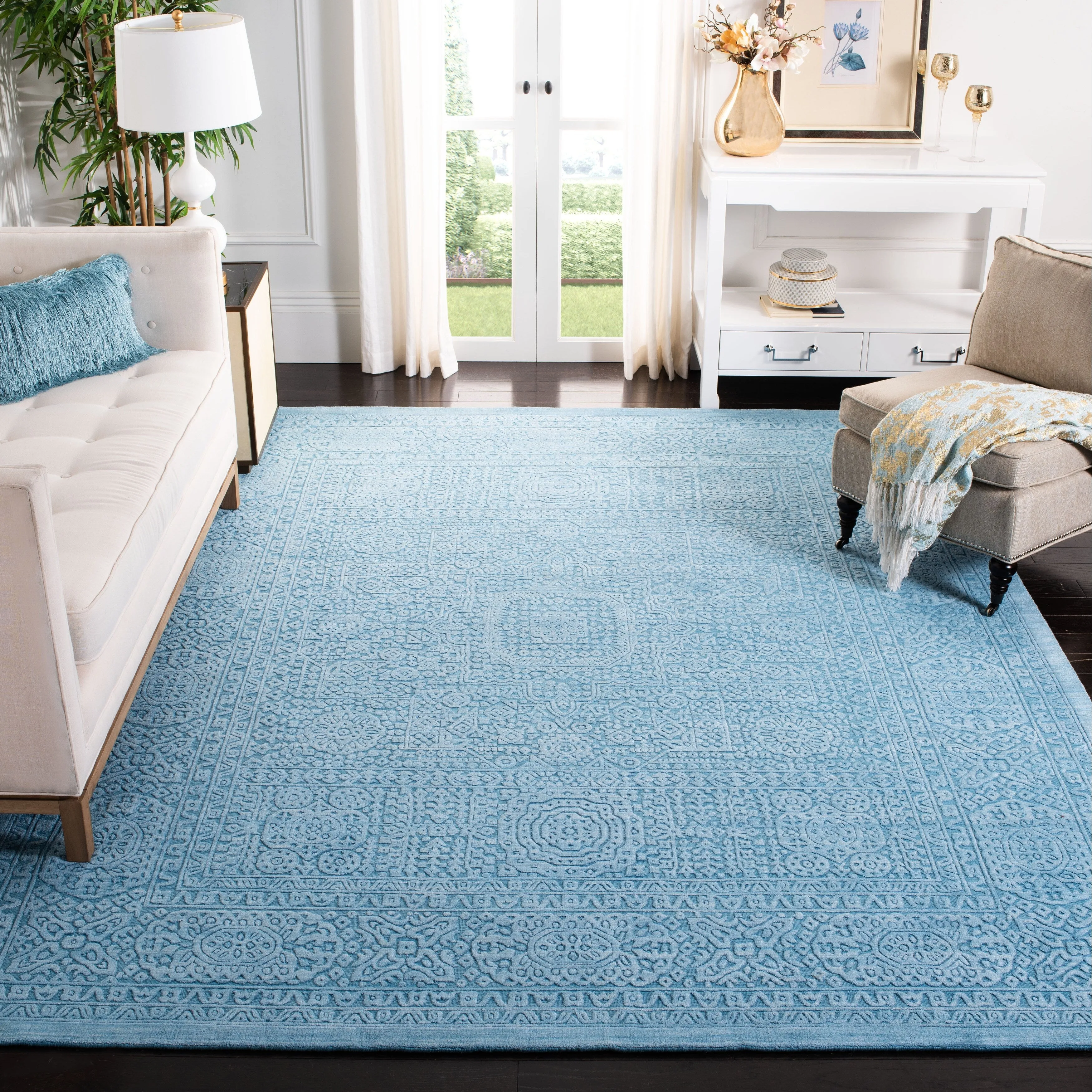 SAFAVIEH Handmade Mirage Vedia Modern Abstract Viscose Rug