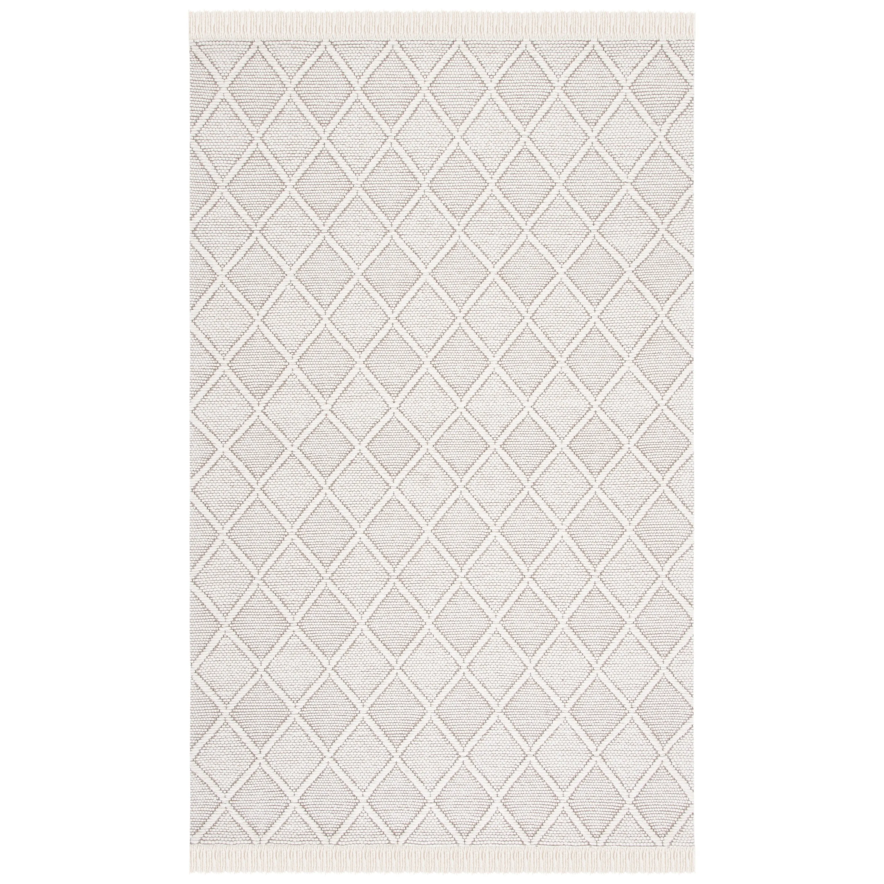 SAFAVIEH Handmade Natura Mirbana Wool Fringe Rug