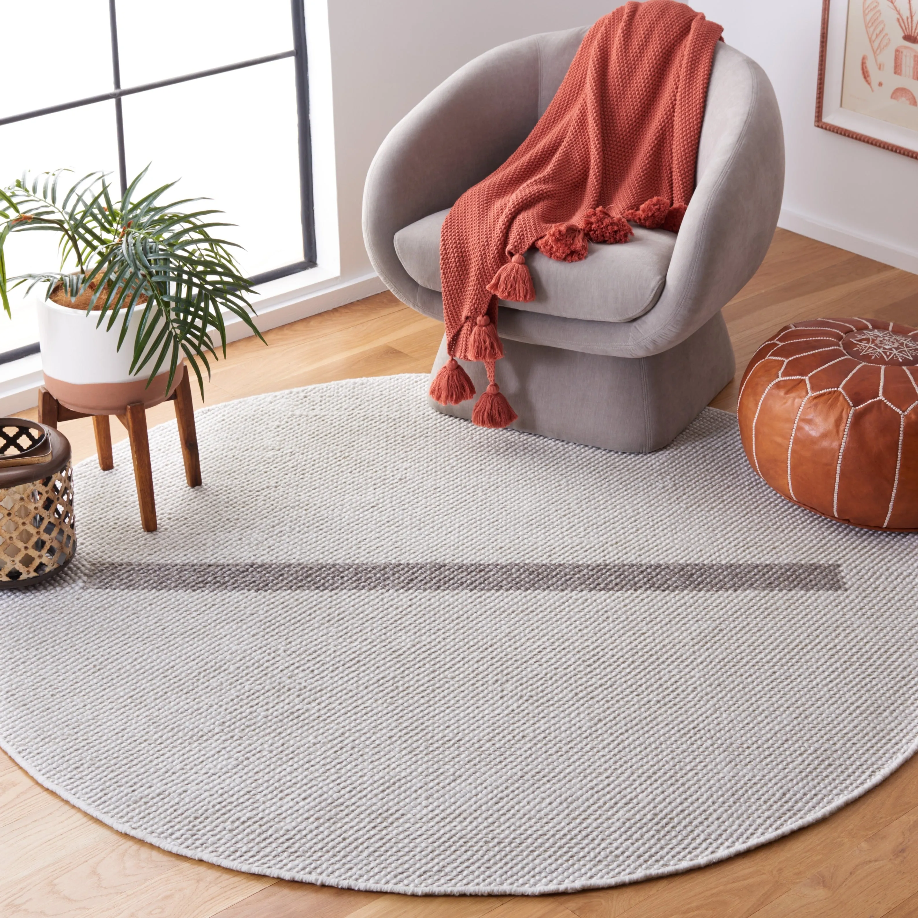 SAFAVIEH Handmade Natura Vroni Transitional Wool Rug