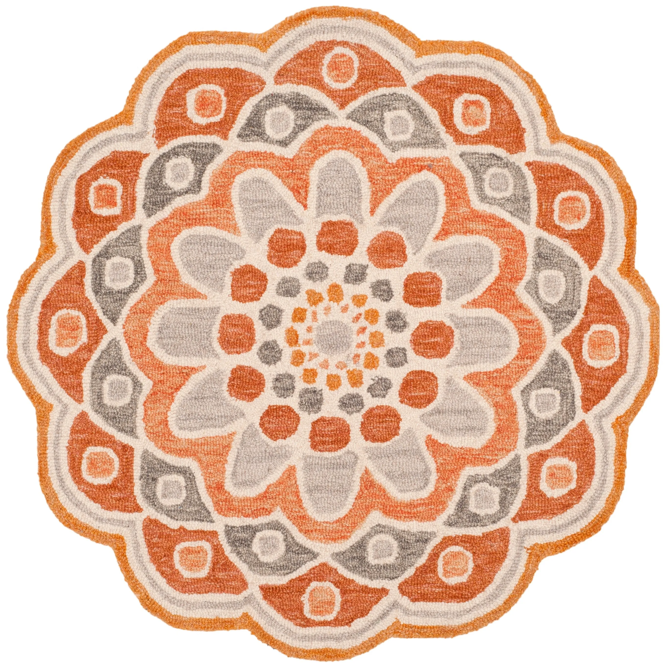 SAFAVIEH Handmade Novelty Zehra Flower Wool Rug