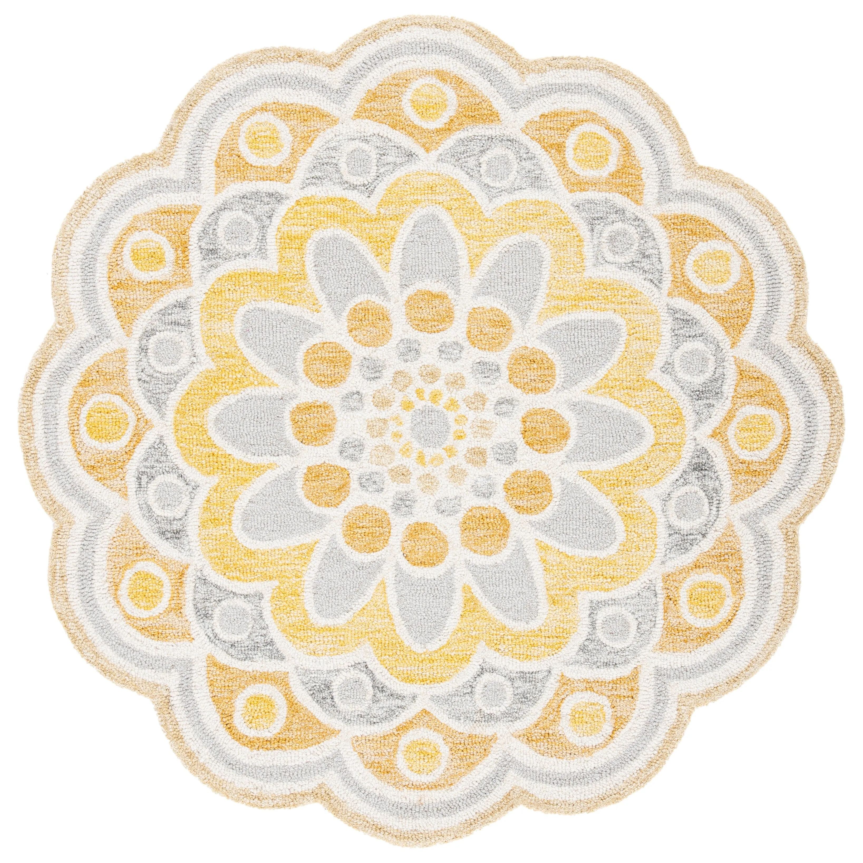 SAFAVIEH Handmade Novelty Zehra Flower Wool Rug