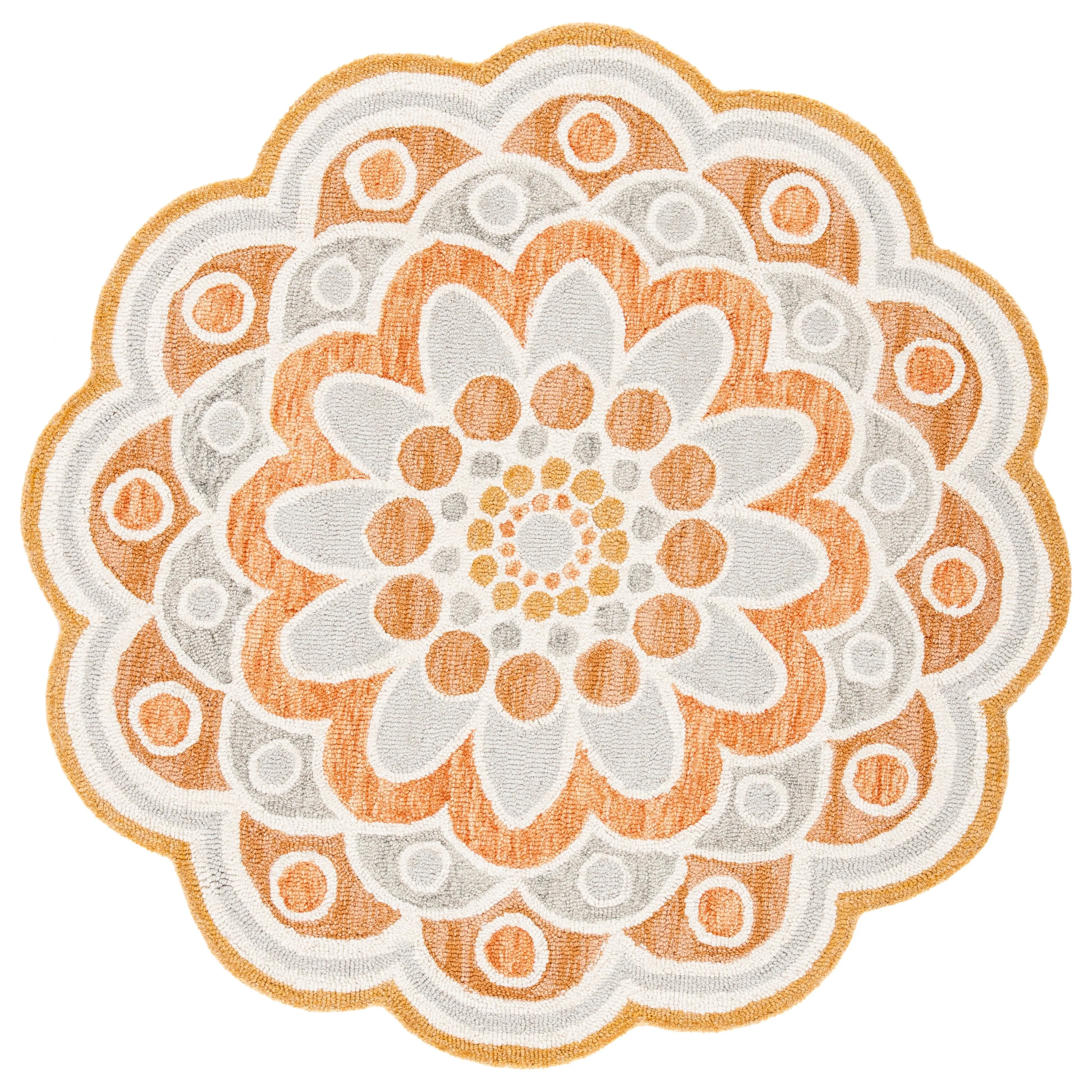 SAFAVIEH Handmade Novelty Zehra Flower Wool Rug