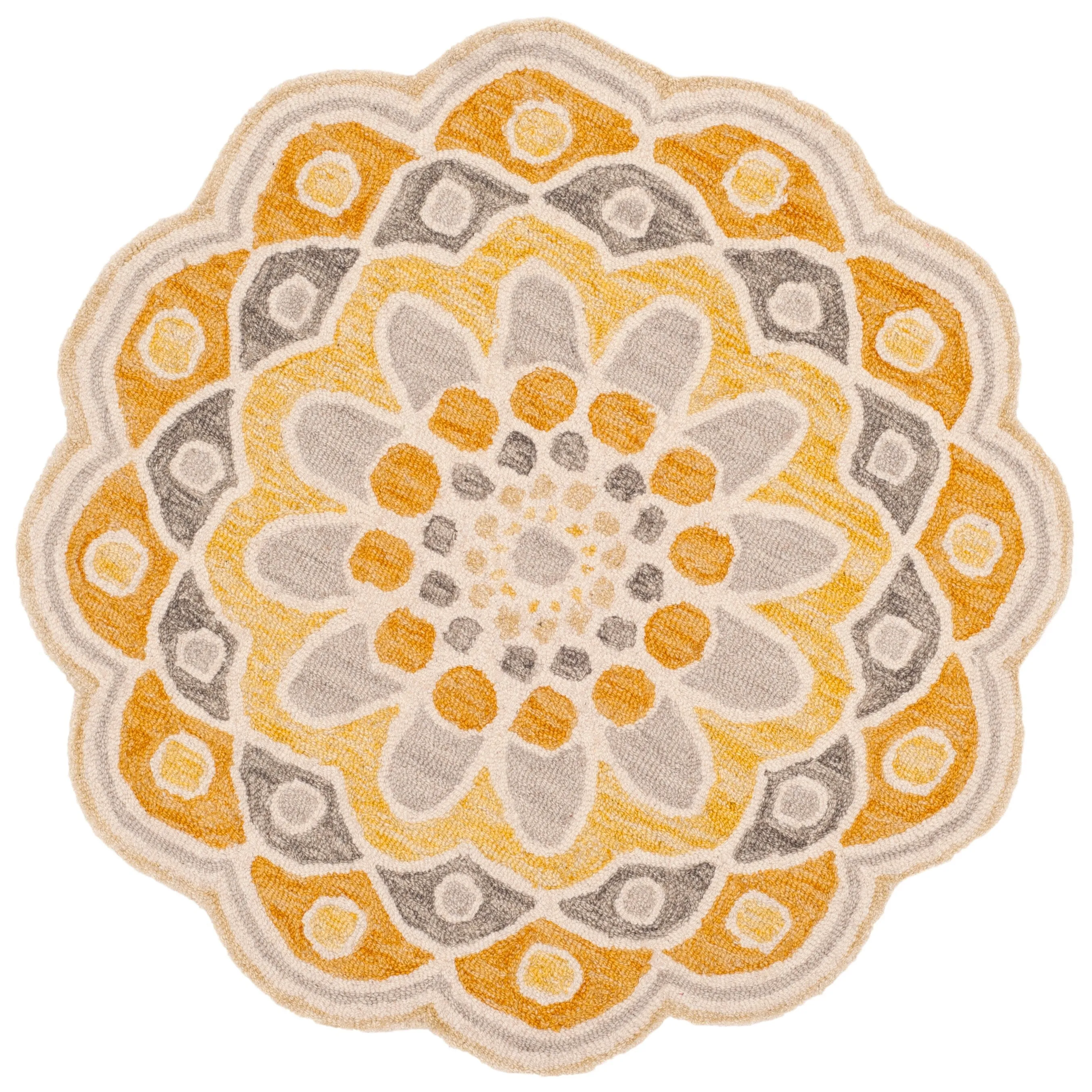 SAFAVIEH Handmade Novelty Zehra Flower Wool Rug