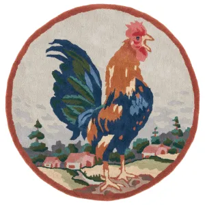 SAFAVIEH Handmade Novelty Zvetelina Rooster Wool Rug