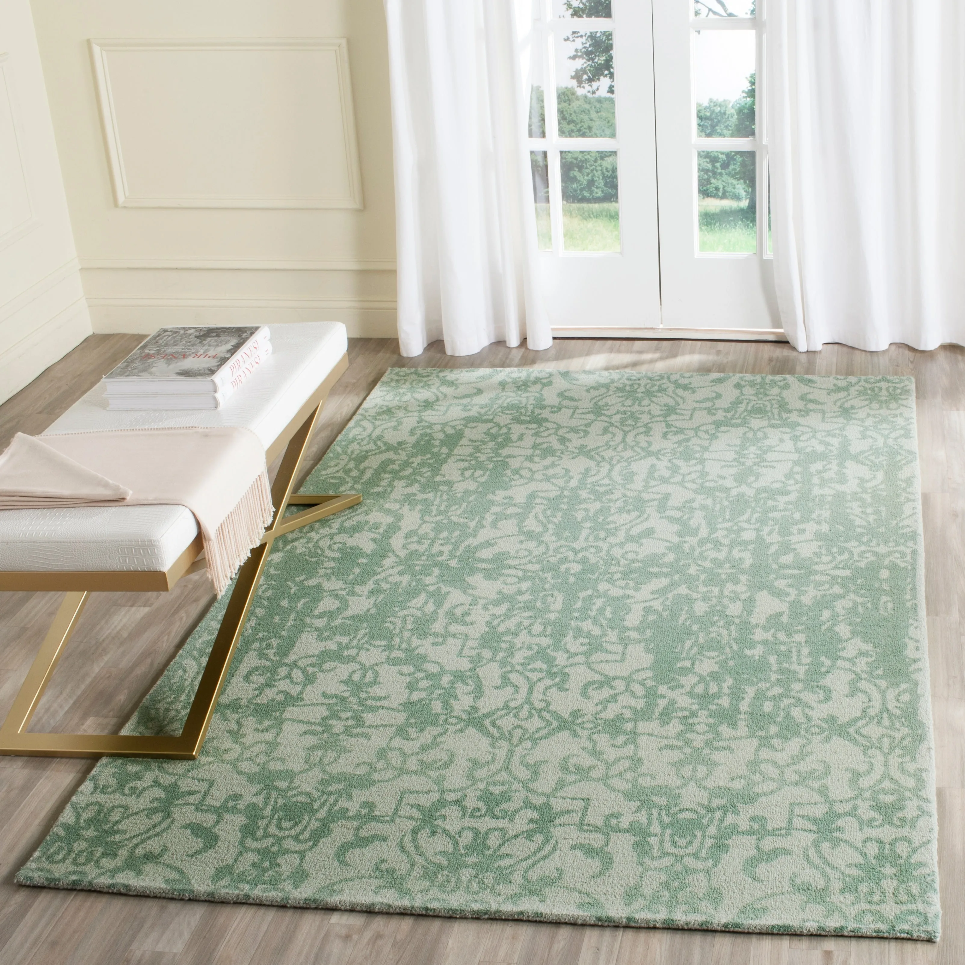 SAFAVIEH Handmade Restoration Vintage Distressed Boho Madisen Oriental Wool
