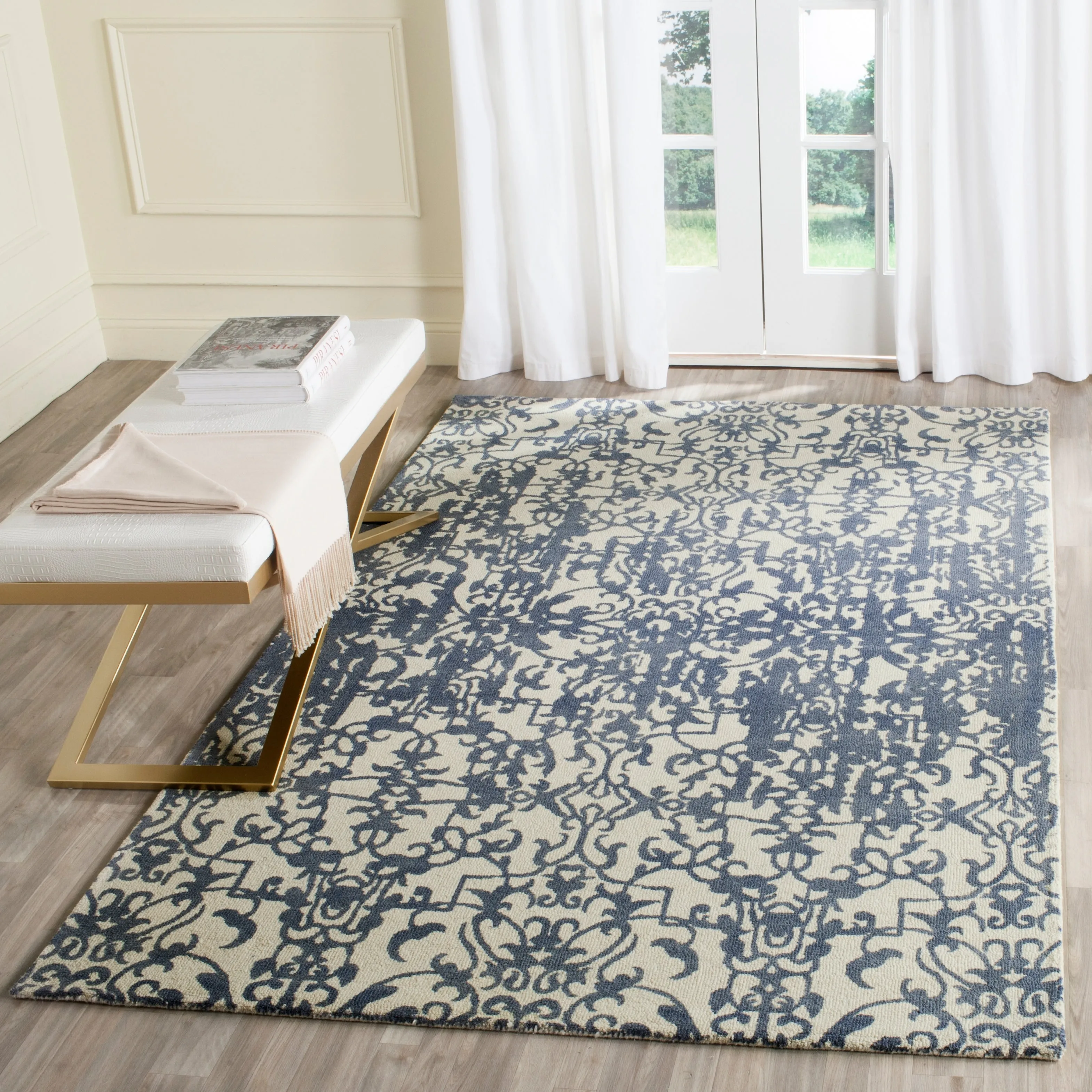 SAFAVIEH Handmade Restoration Vintage Distressed Boho Madisen Oriental Wool