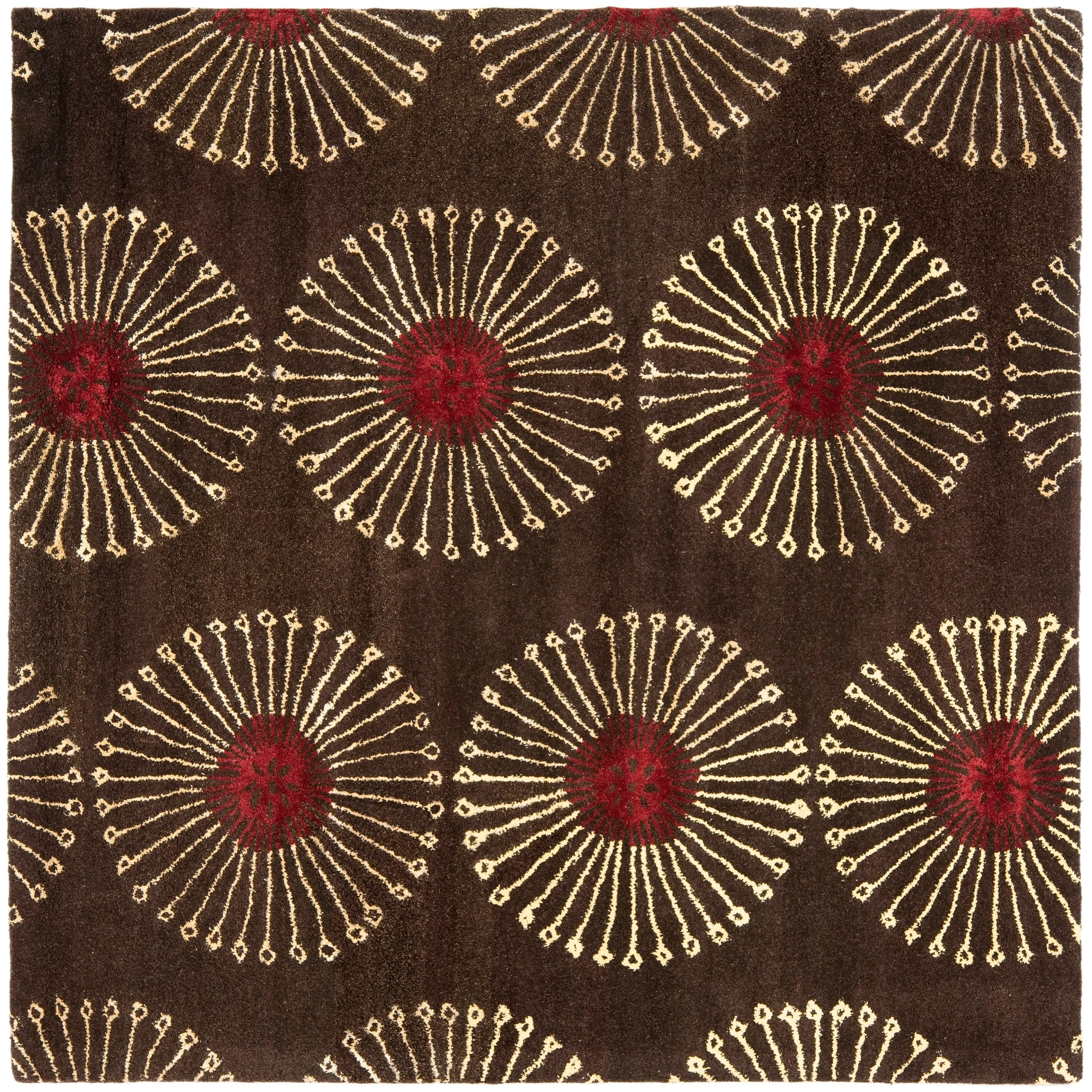 SAFAVIEH Handmade Soho Chimere Dandelion Pattern New Zealand Wool