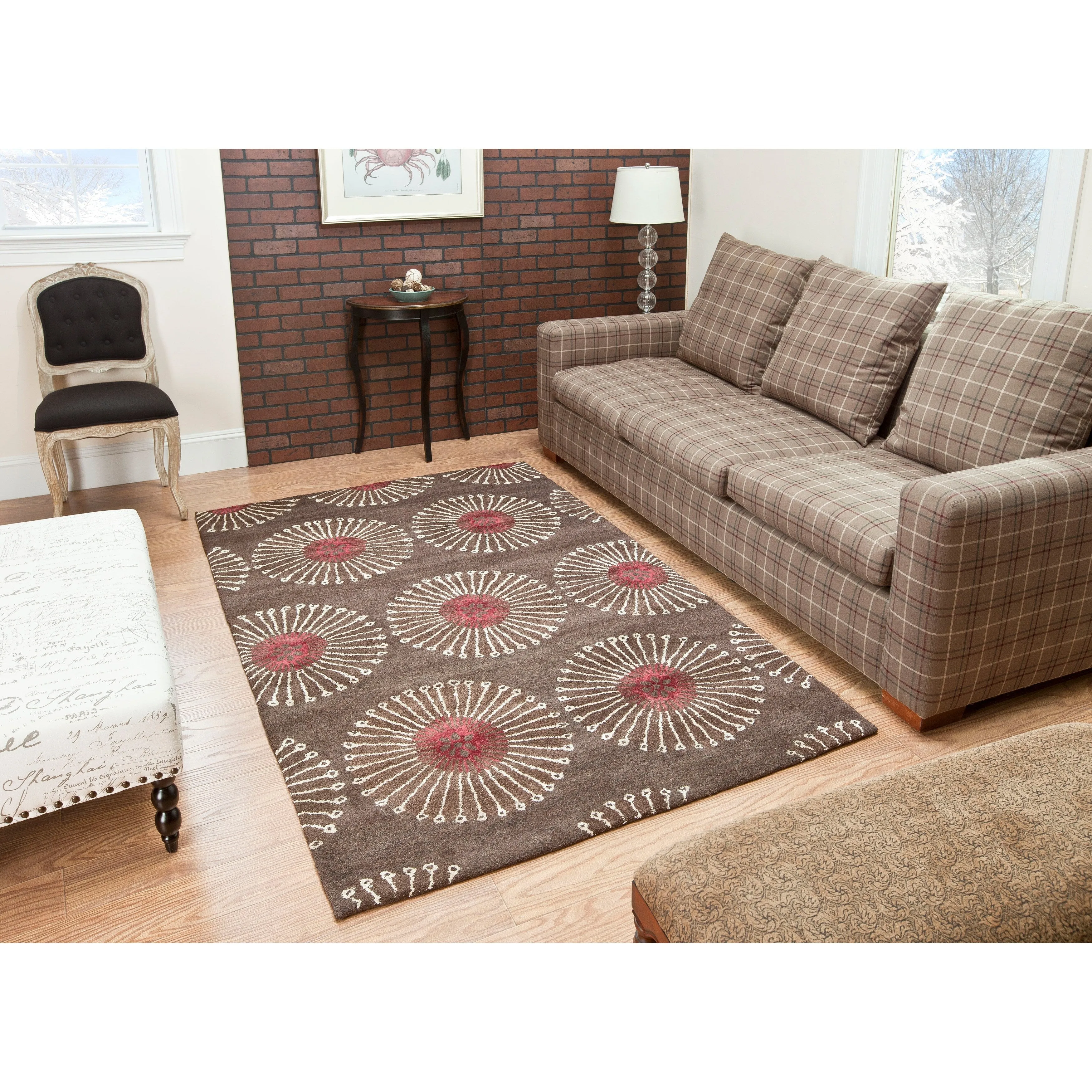 SAFAVIEH Handmade Soho Chimere Dandelion Pattern New Zealand Wool