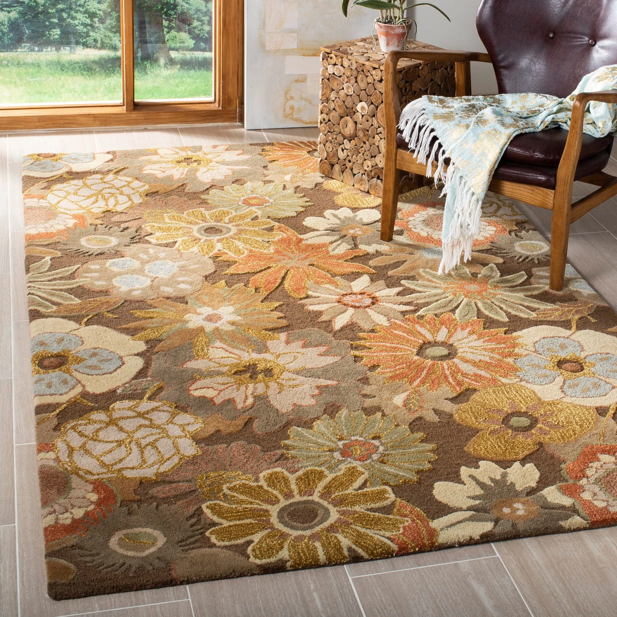SAFAVIEH Handmade Soho Kaci Gardens N.Z. Wool Rug